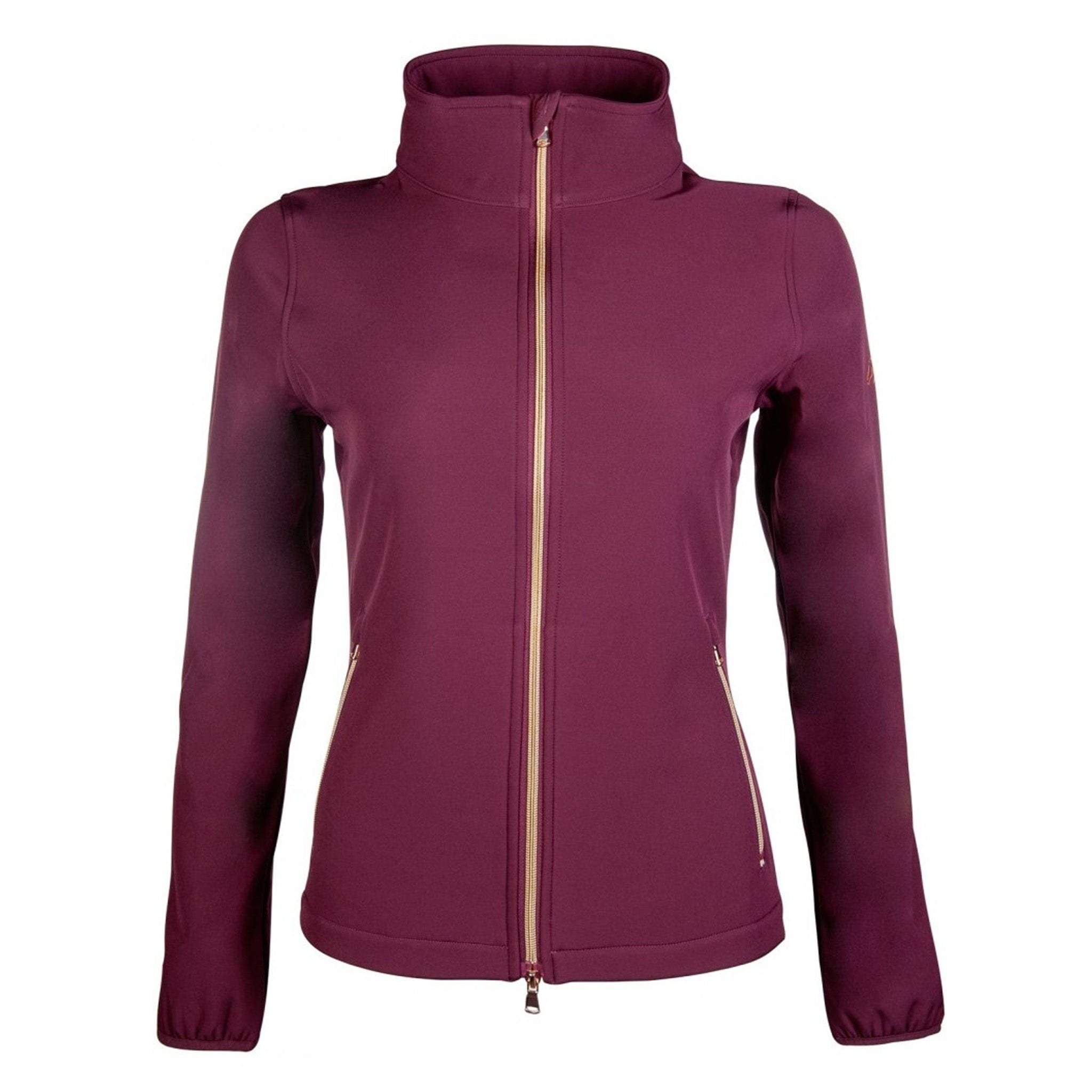 HKM Lily Softshell Jacket 13249 Wine Red Front View