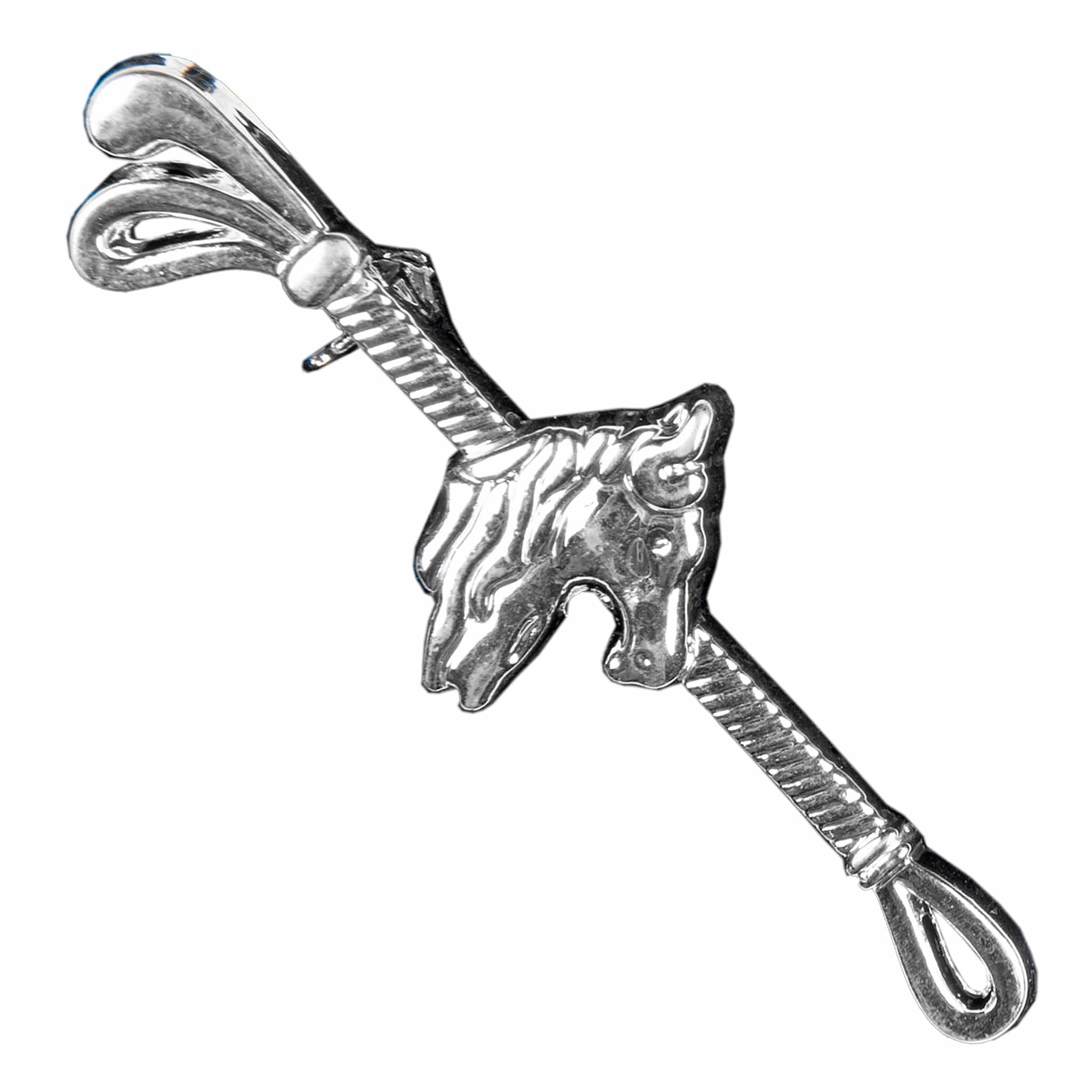 HKM Horse Head Stock Pin 12988 Silver 