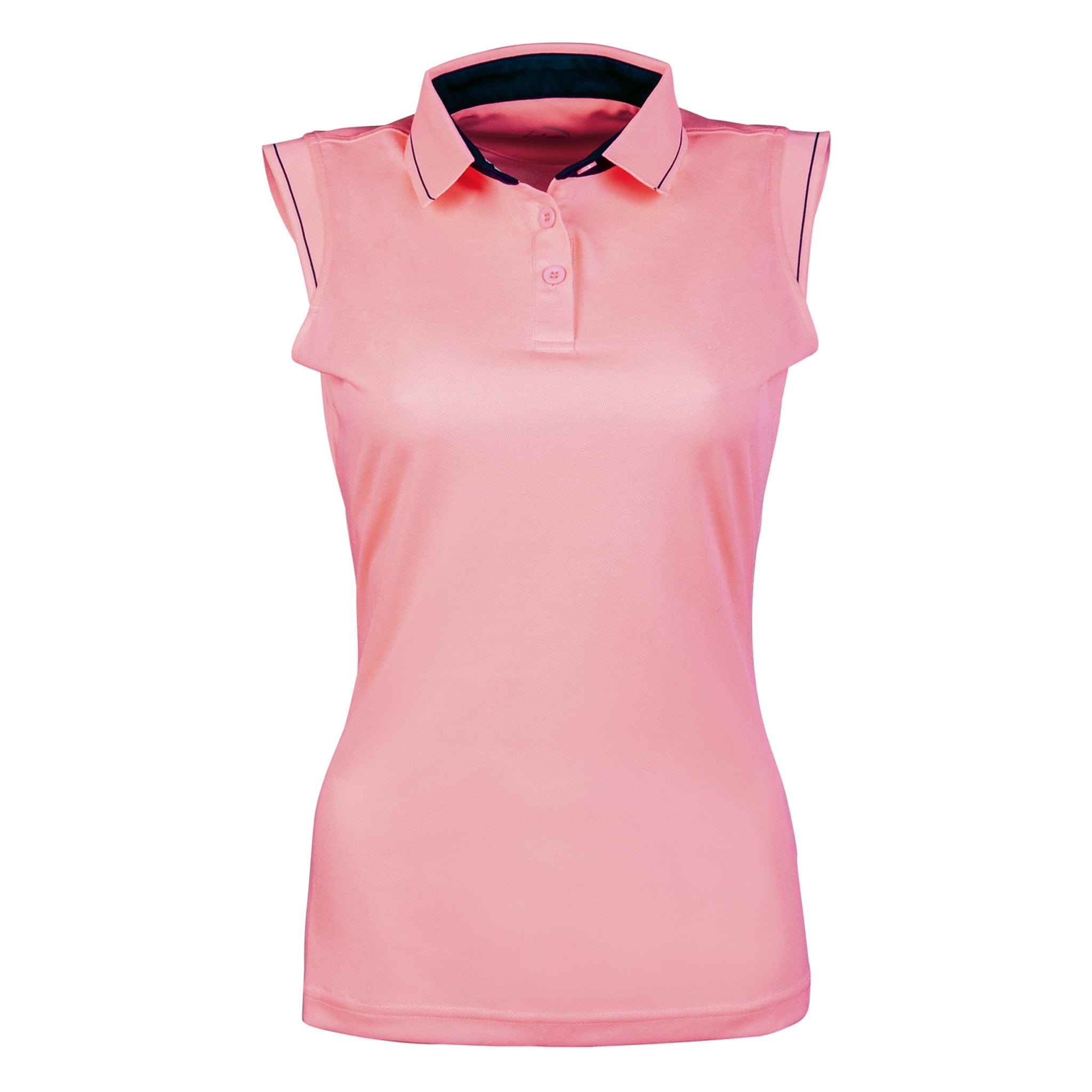 Hkm Classico Sleeveless Polo Shirt - UK 18 (XXL) · Coral