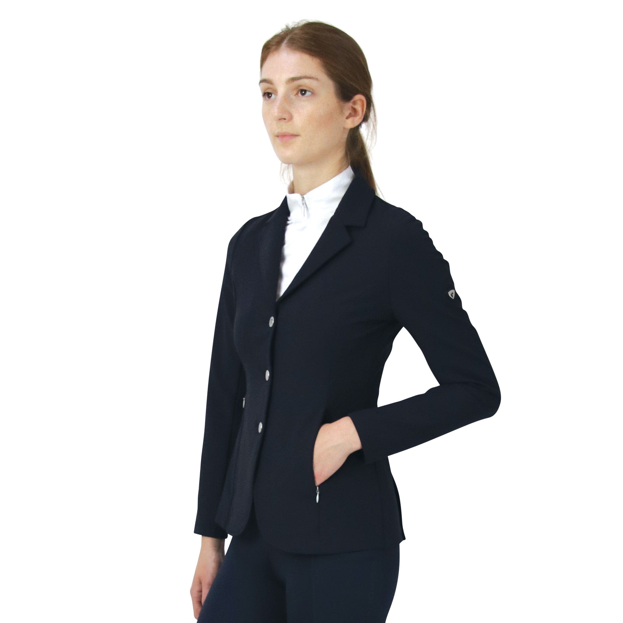 Hy Equestrian Children's Silvia Show Jacket - 11 - 12 Years · Black