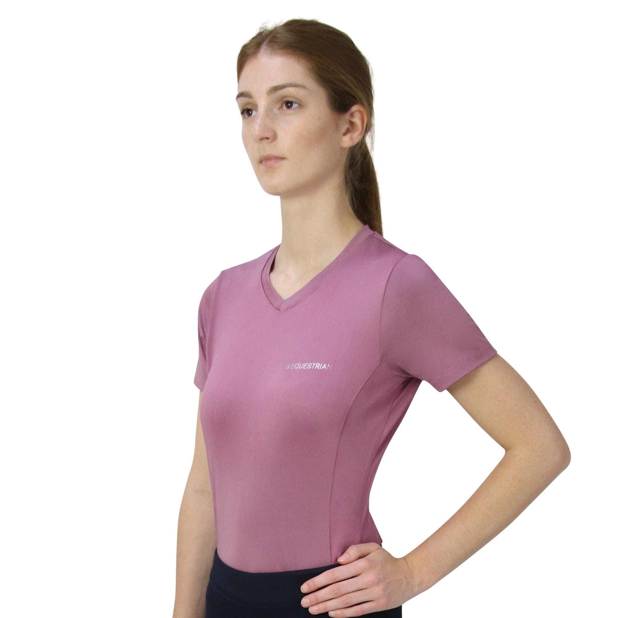 Hy Equestrian Synergy t-Shirt - UK 14 (L) · Grape