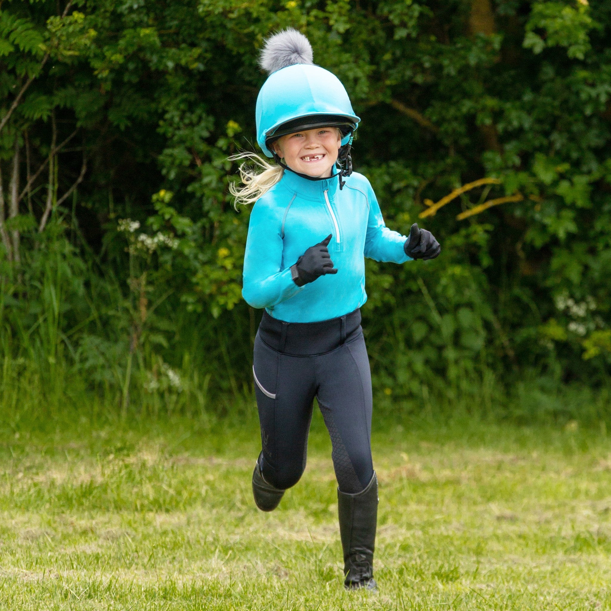 Hy Sport Active Young Rider Base Layer - 13 - 14 Years · Sky Blue