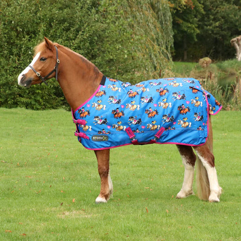 Buy Horze Pony Turnout Rug with Crown Print, 100g
