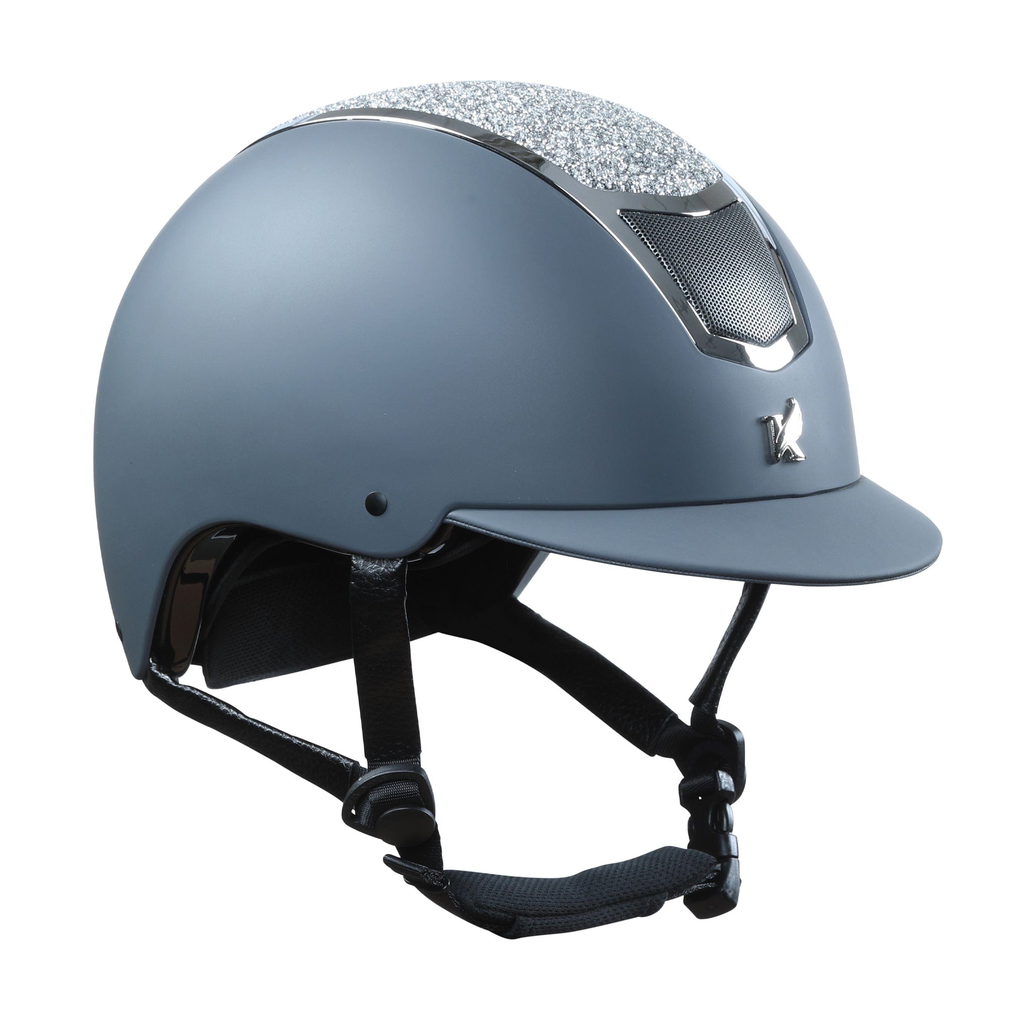 Karben Valentina Riding Hat - 59cm - 61cm · Grey and Silver