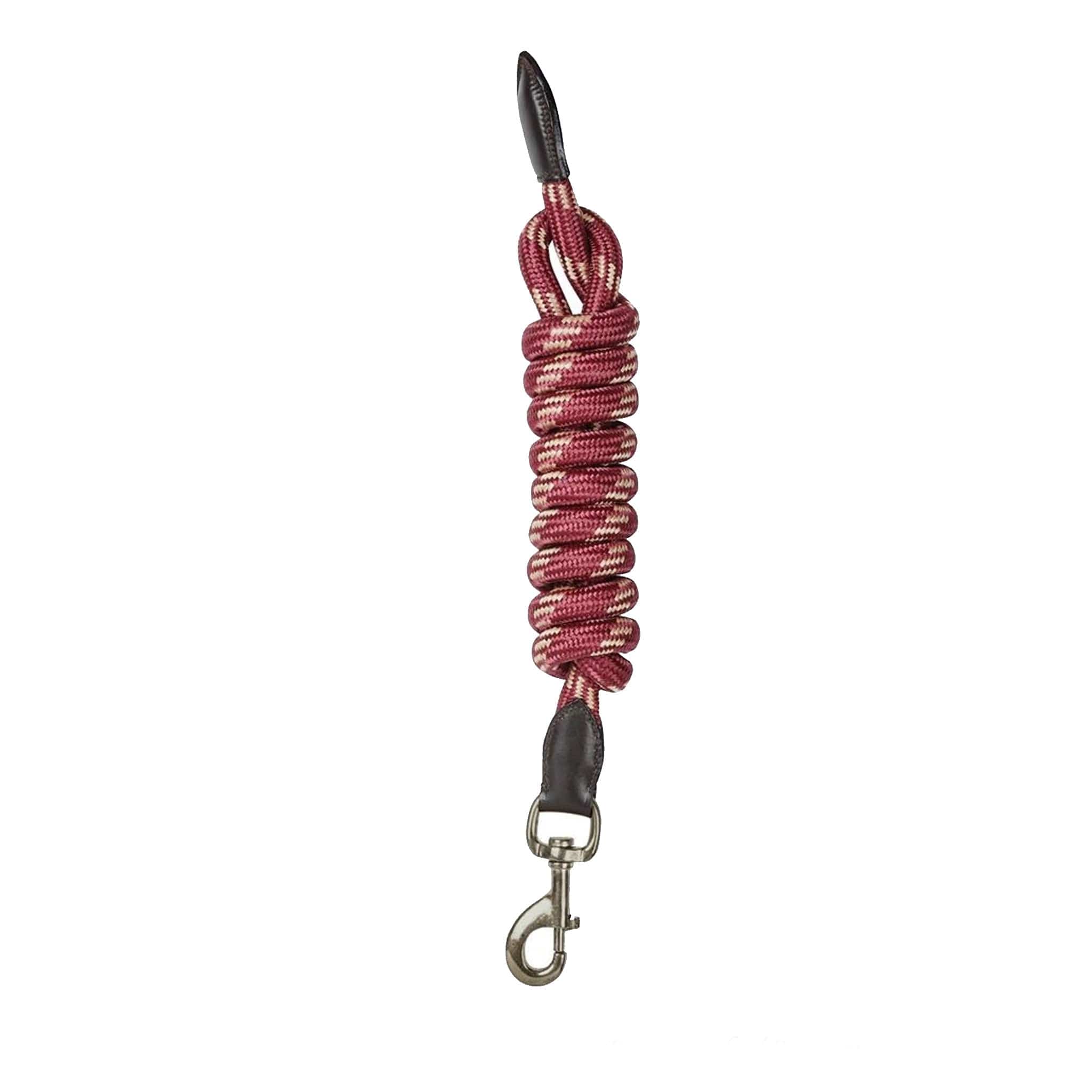 Kincade Leather Lead Rope - Burgundy and Brown