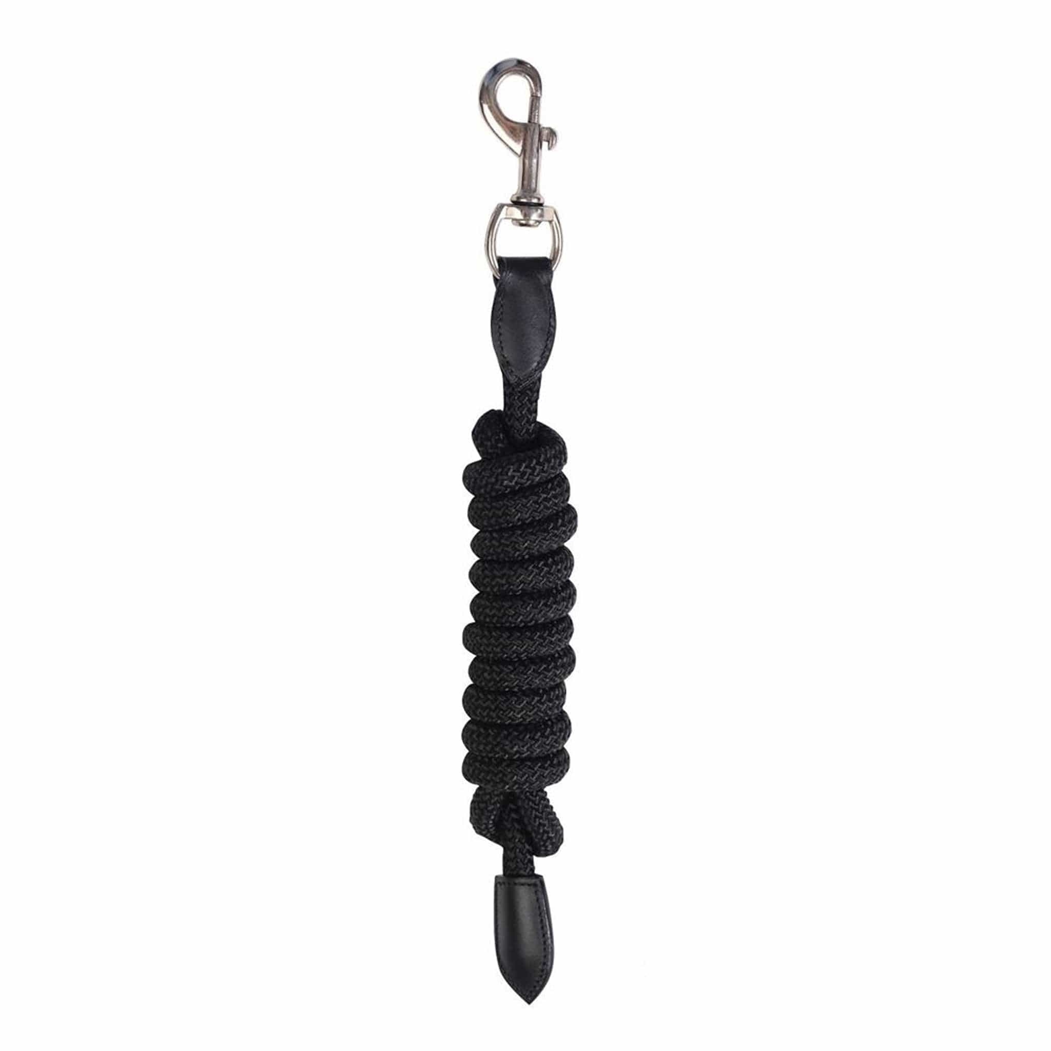 Kincade Leather Lead Rope - Black And Black