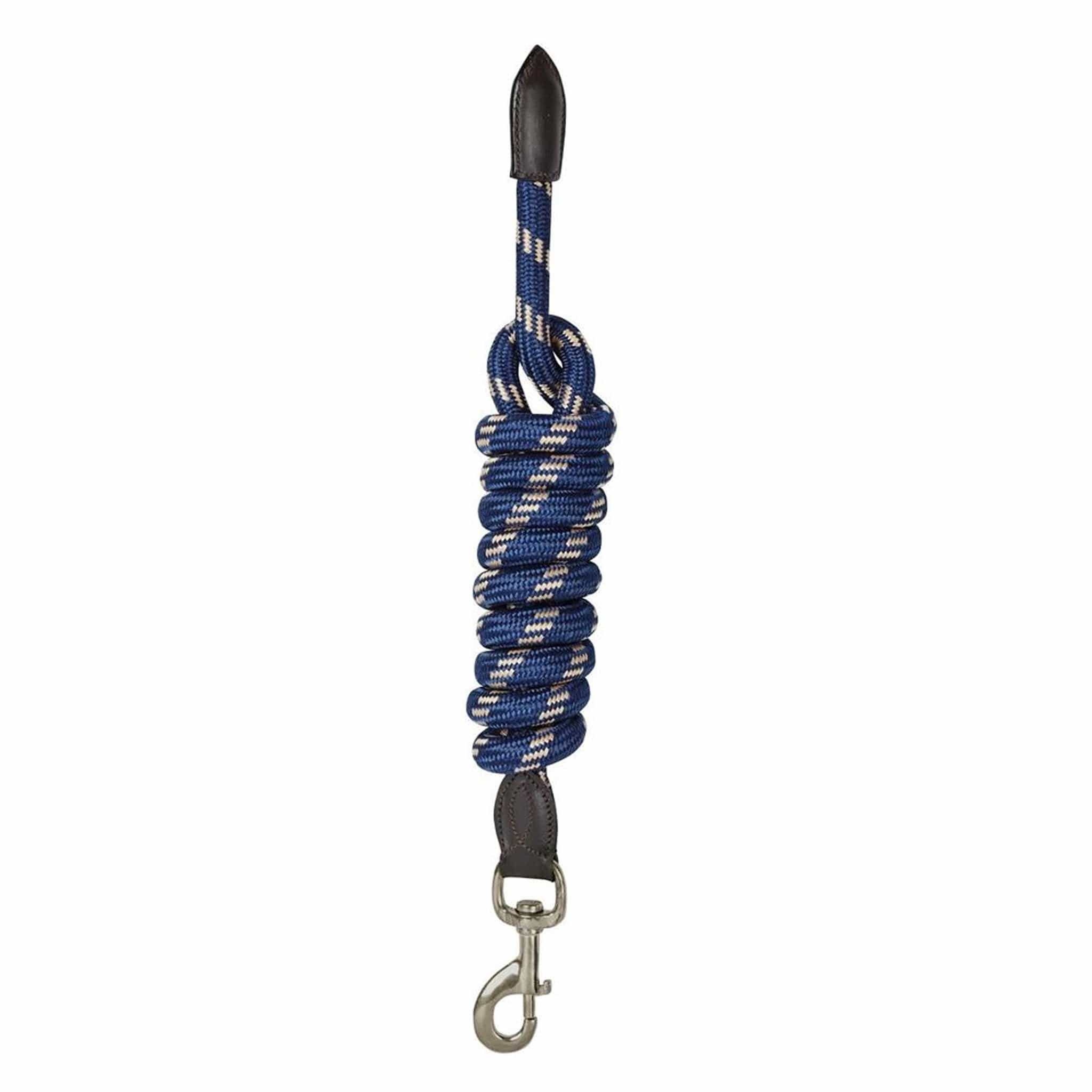 Kincade Leather Lead Rope - Navy And Brown