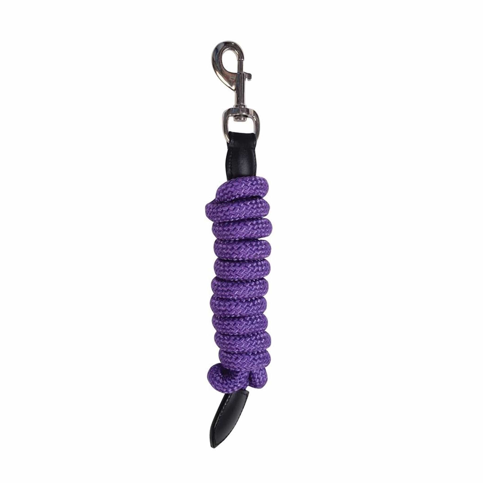 Kincade Leather Lead Rope - Purple and Black