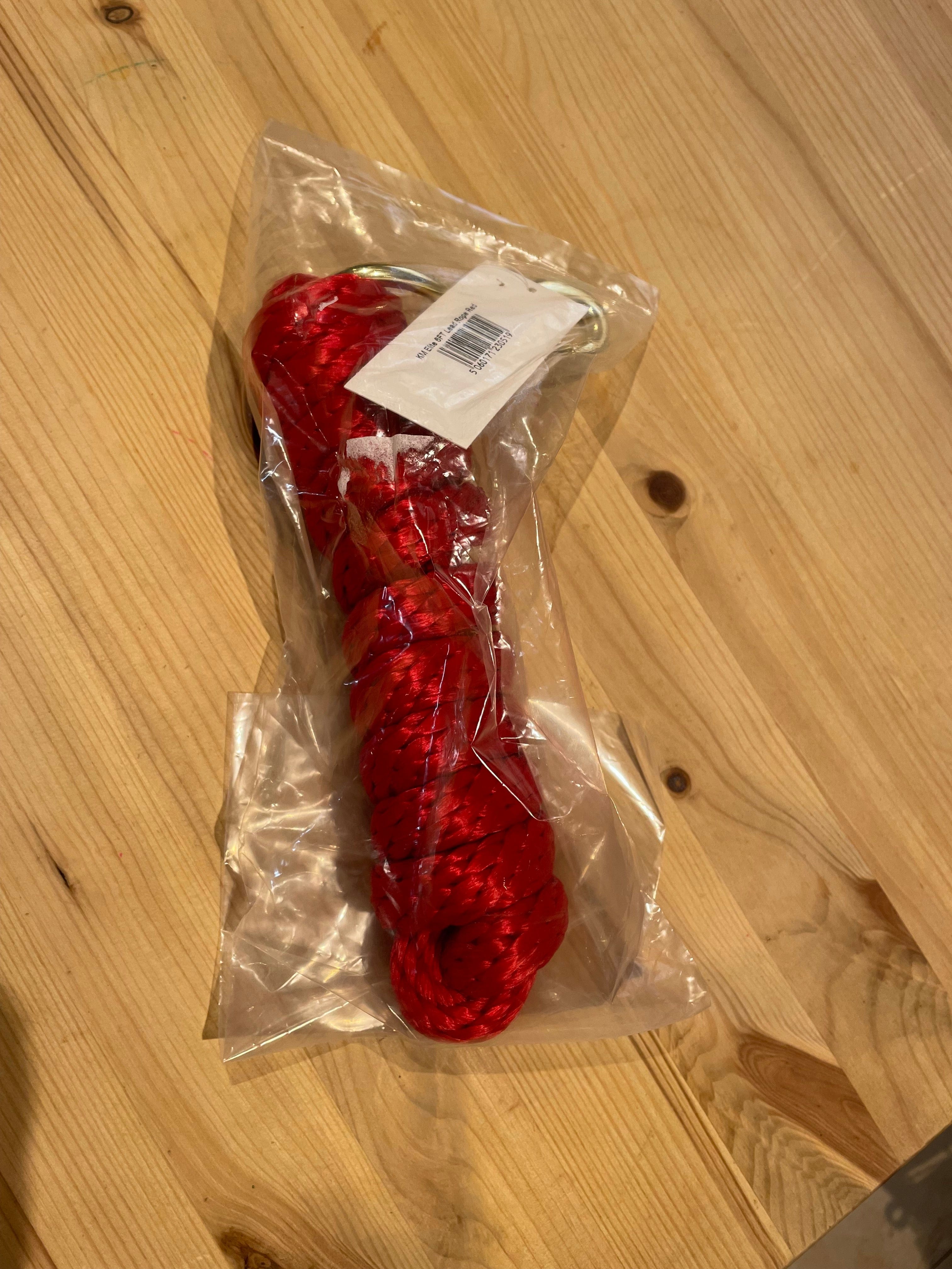 KM Elite 6ft Lead Rope Red