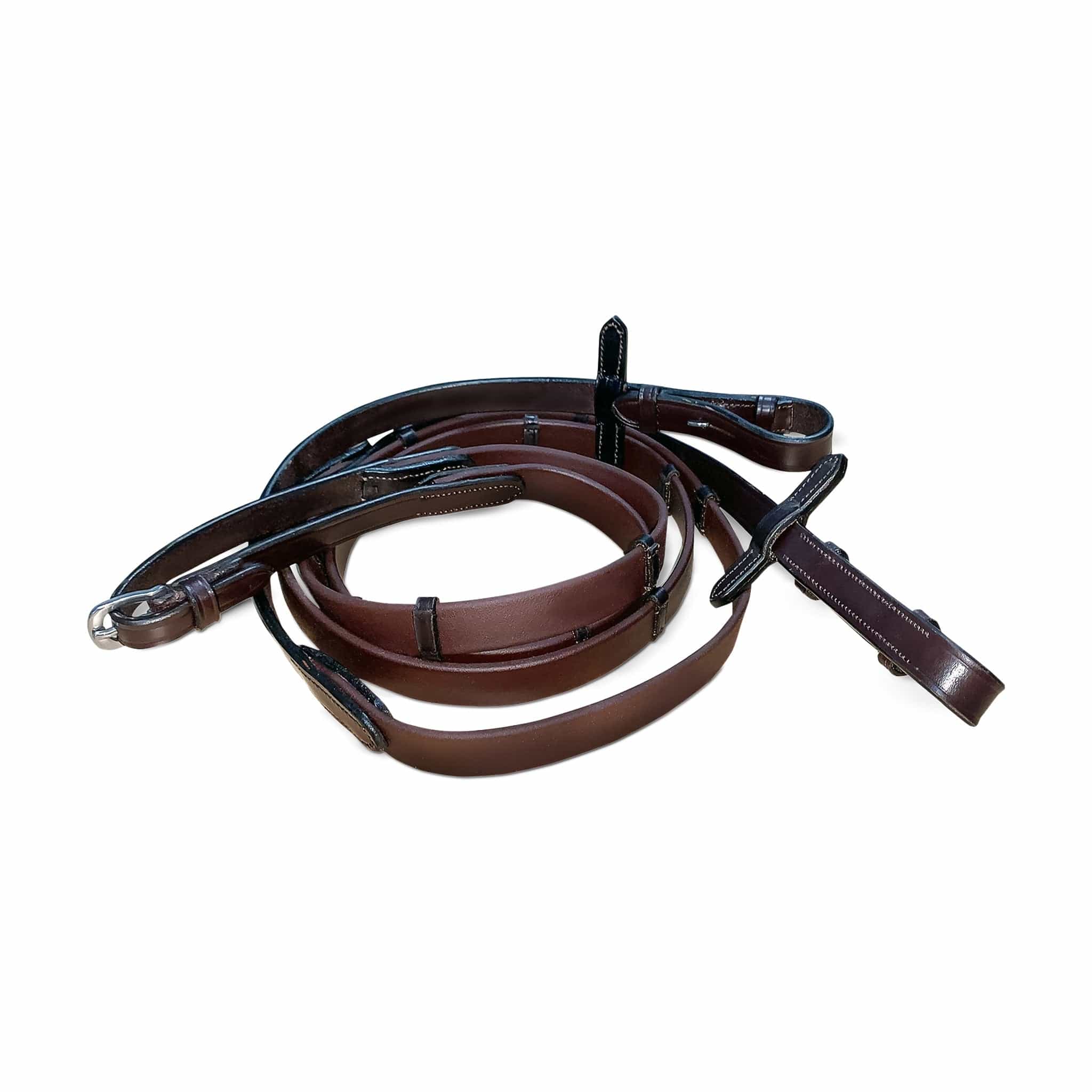 Km Elite Biothane Smooth Grip Reins - Havana