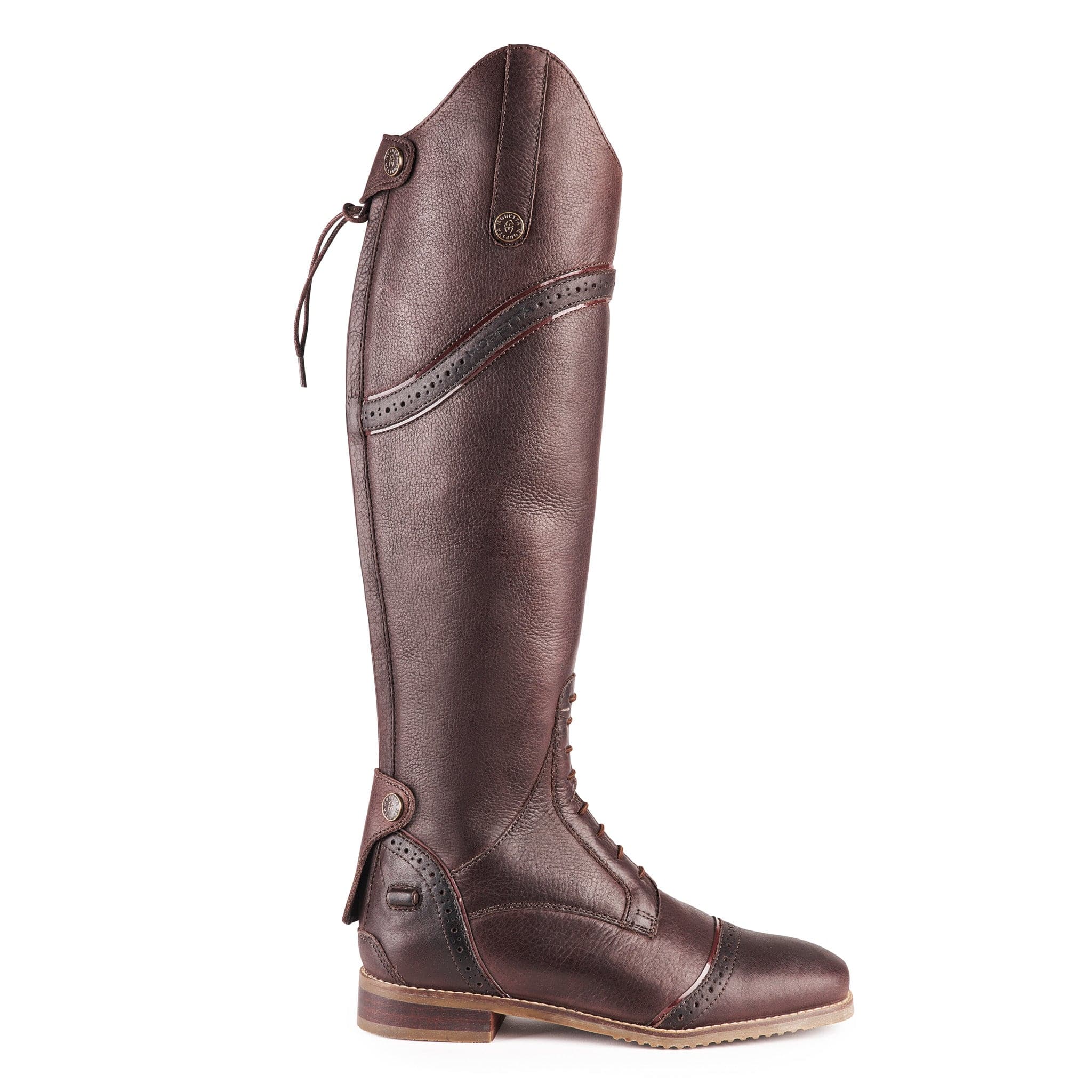 Dark brown riding clearance boots