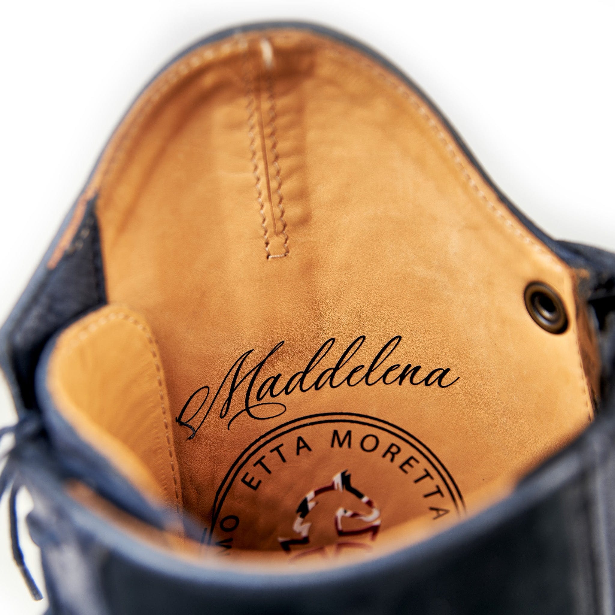 Moretta Maddalena Riding Boots Navy