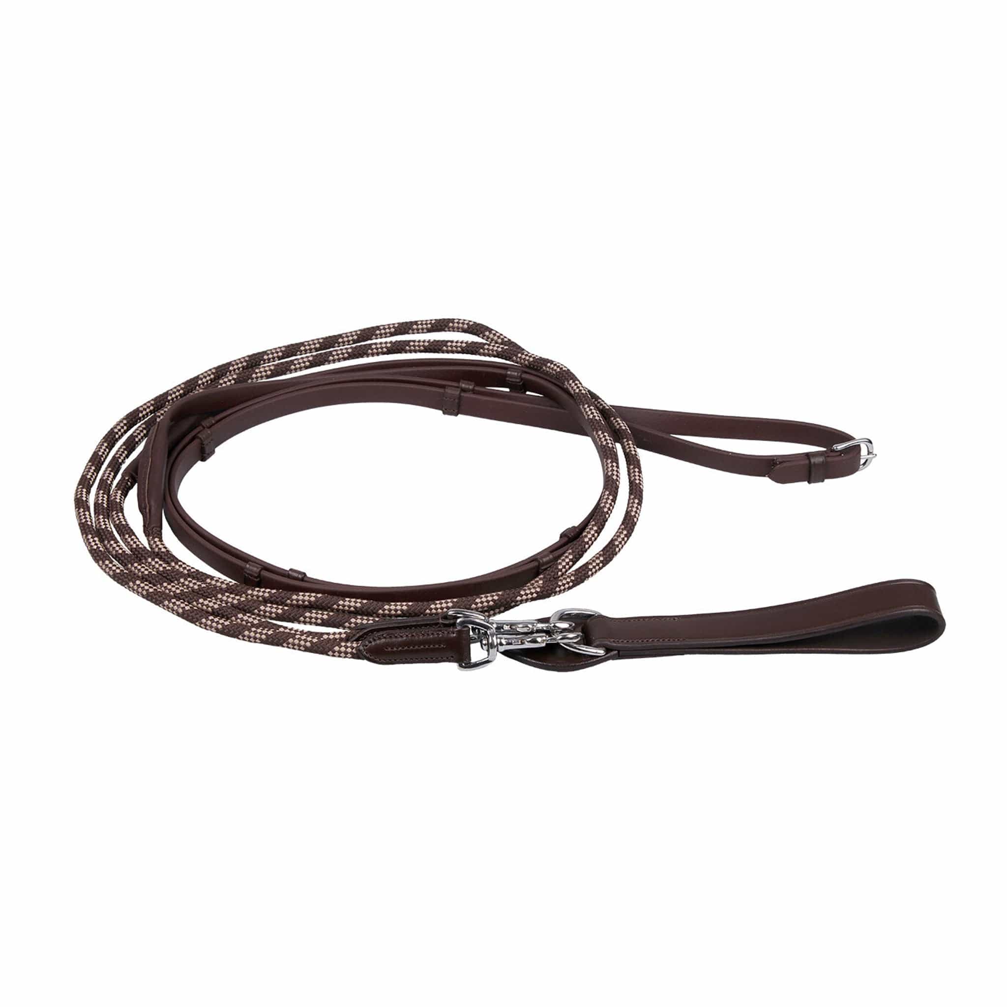 Qhp Biothane Draw Reins - Brown