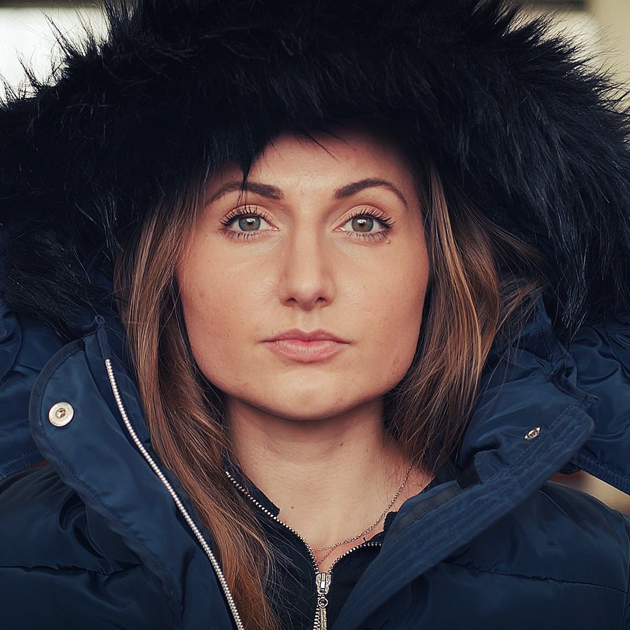 EQUUS Riding Coat EQUUSRC Navy Hood Close Up