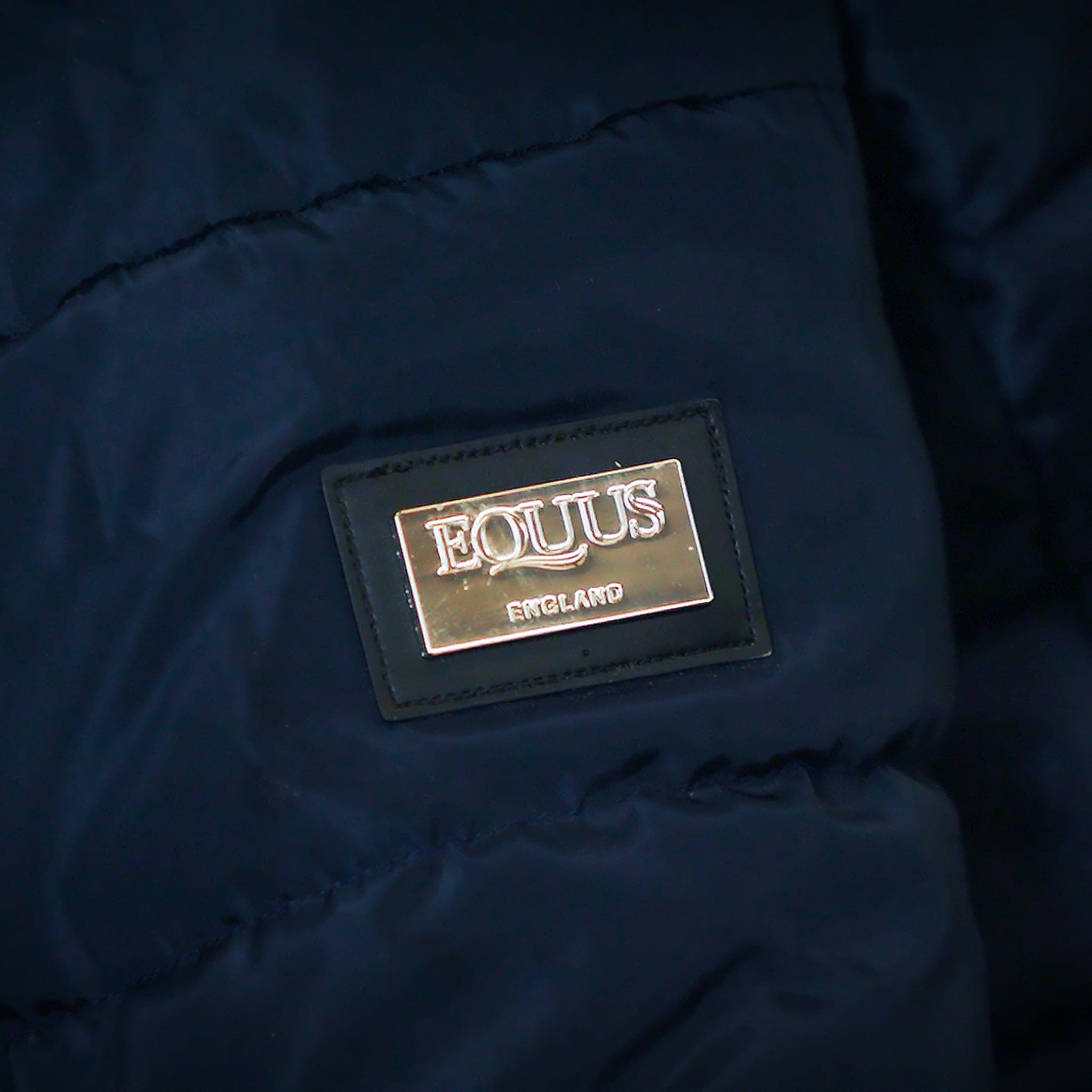 EQUUS Riding Coat EQUUSRC Navy Sleeve Logo