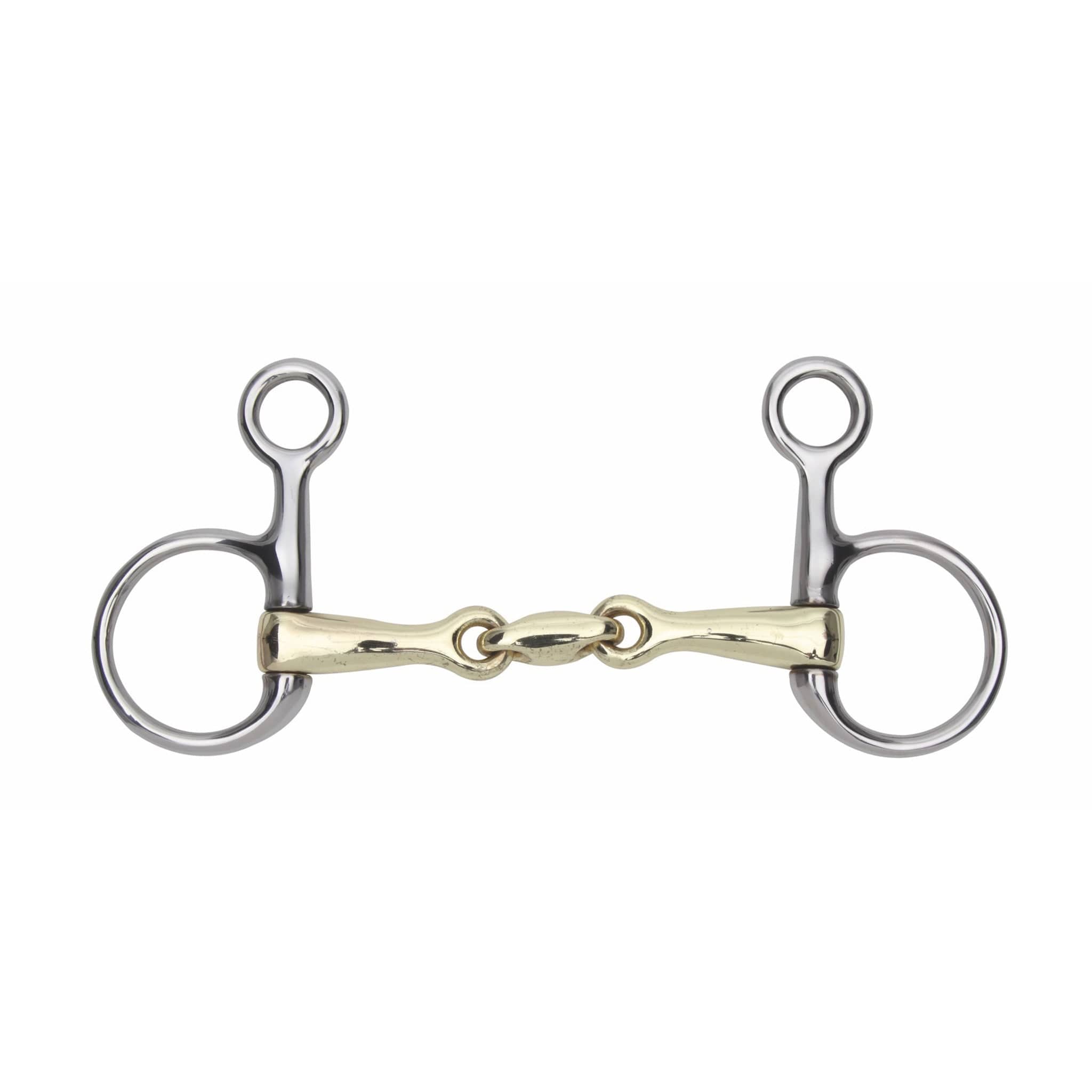 Shires Brass Hanging Cheek Snaffle with Lozenge 623
