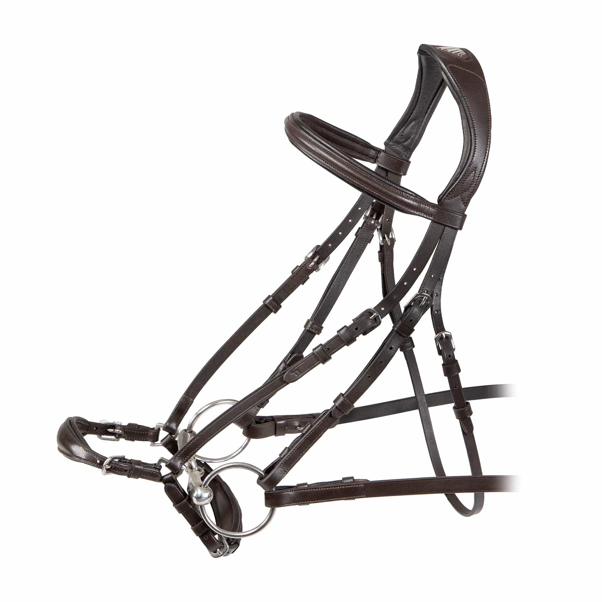 Velociti Rapida Drop Noseband Bridle - Cob · Havana