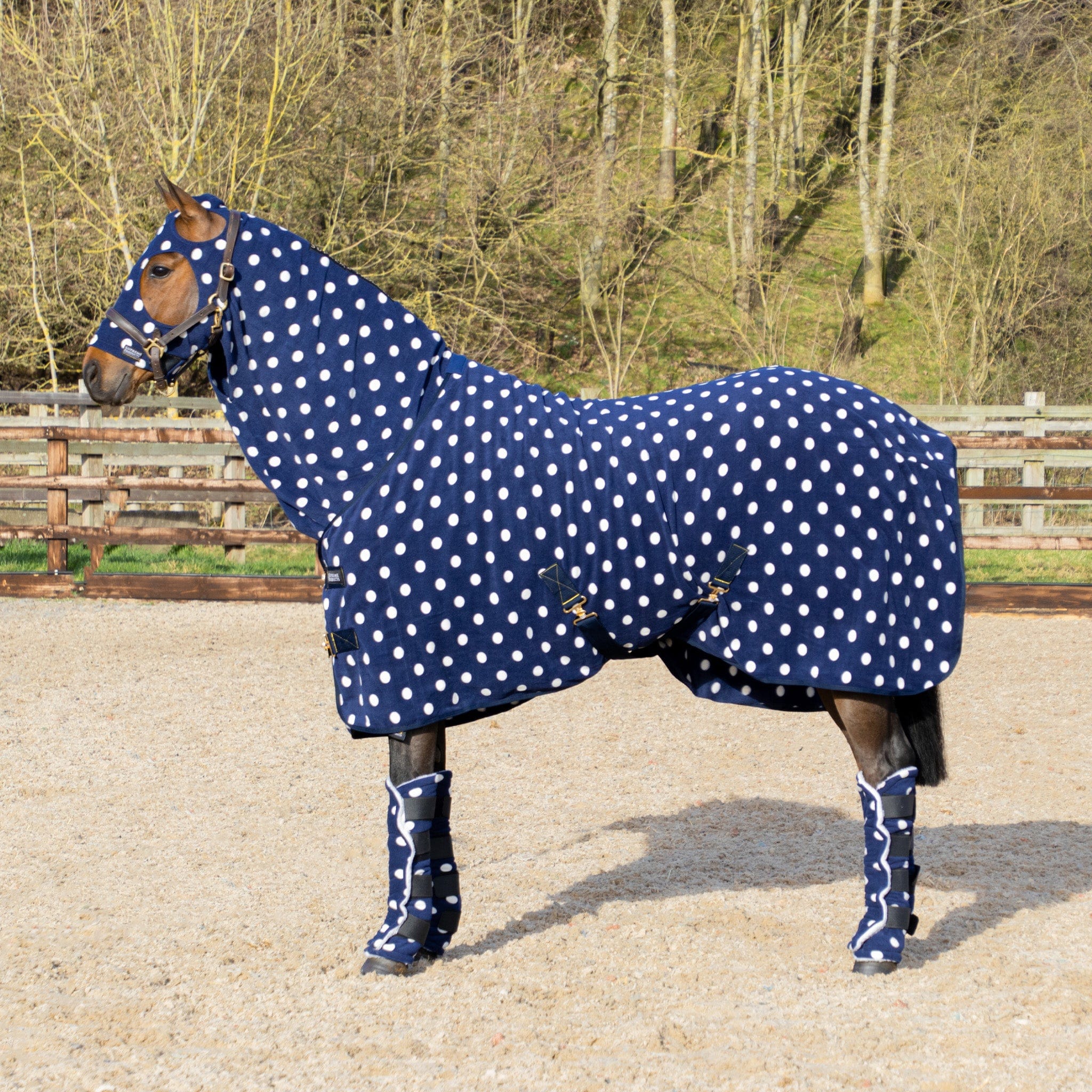 Supreme Products Dotty Fleece Rug - 3'6 · Noble Navy