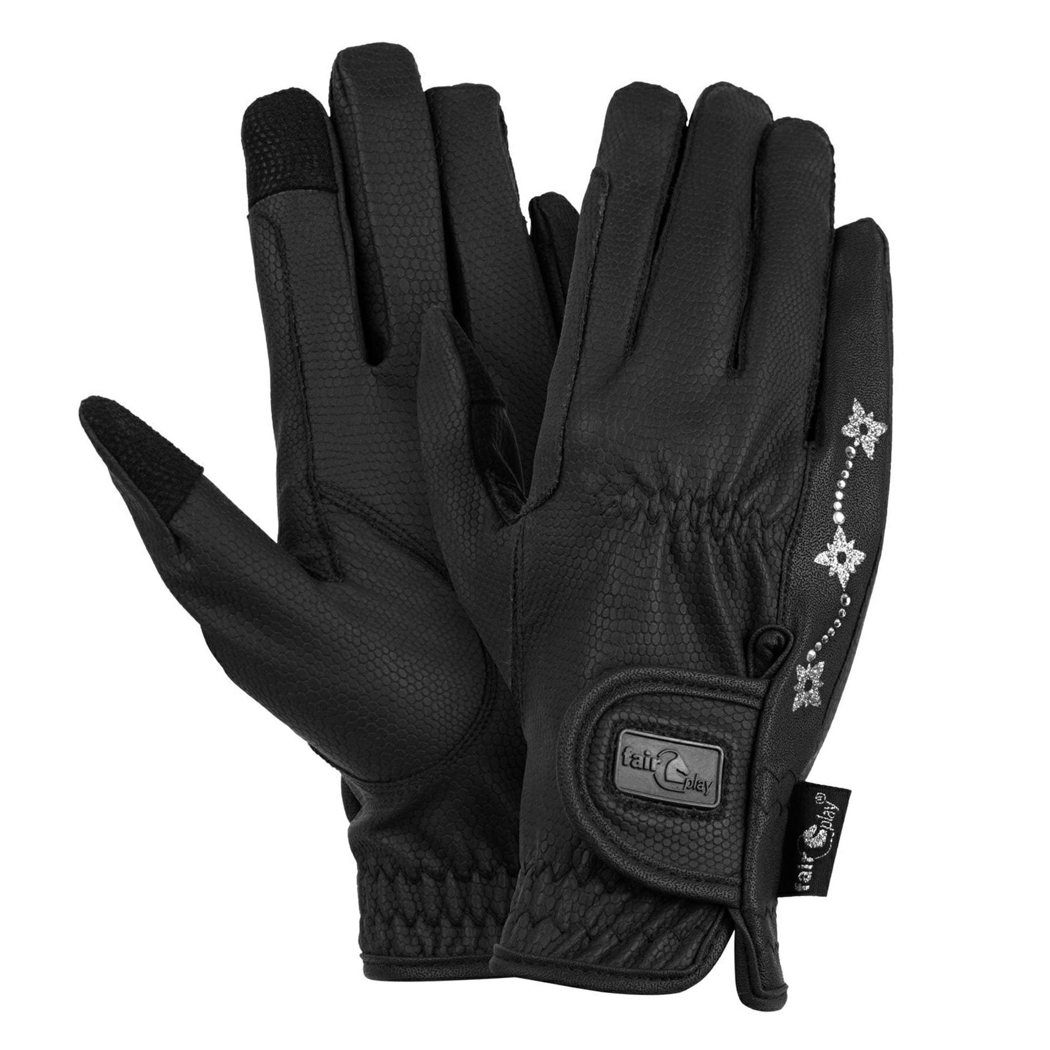 Fair Play Liv Riding Gloves 06098 Black Pair