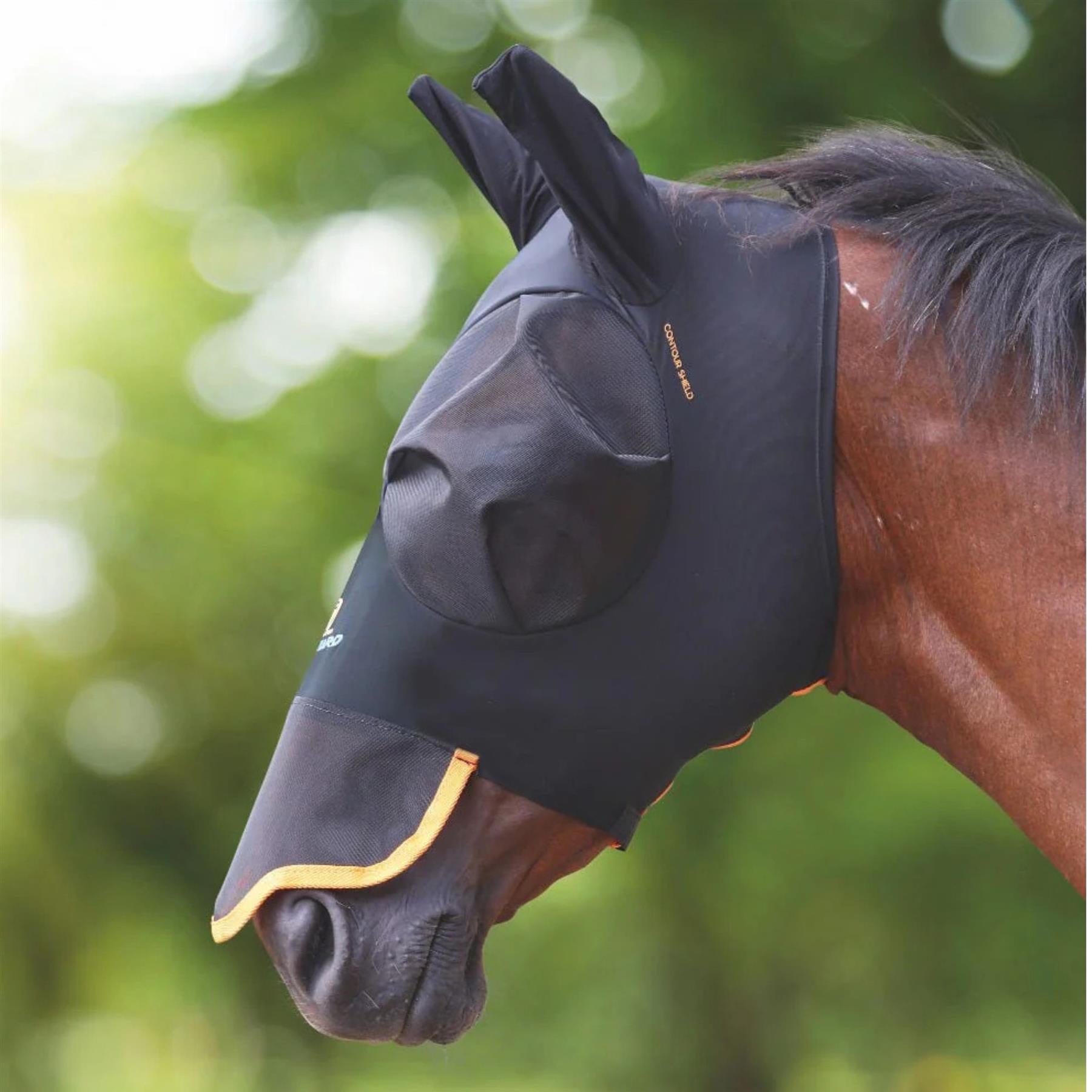 FlyGuard Pro Stretch Fly Mask with Nose