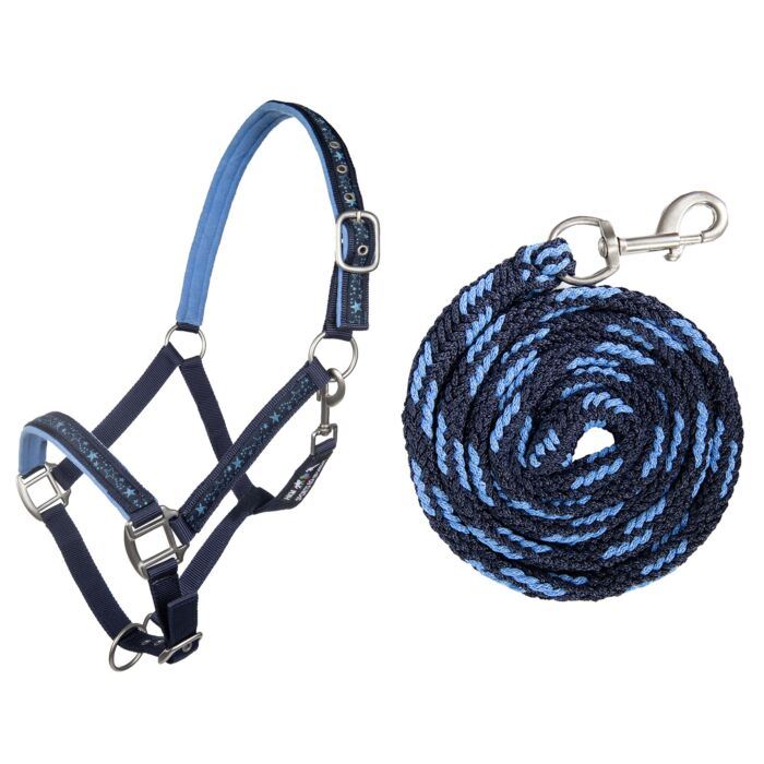 Head Rope Set HKM Stars Headcollar & Lead Rope Set