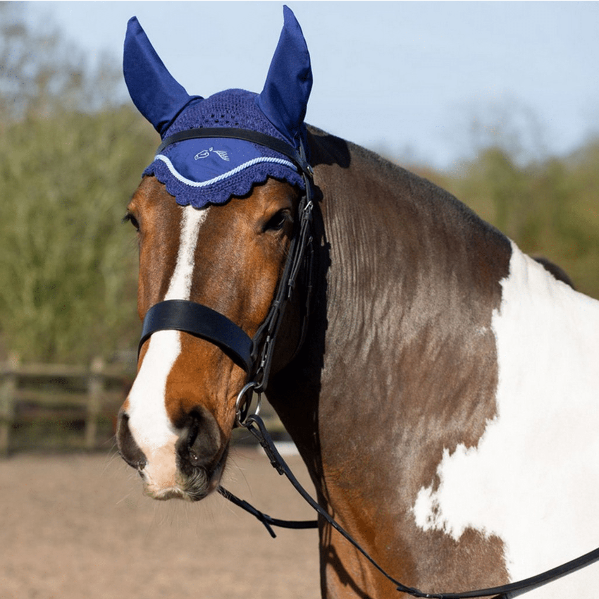 Gallop Classic Fly Veil - Full · Navy