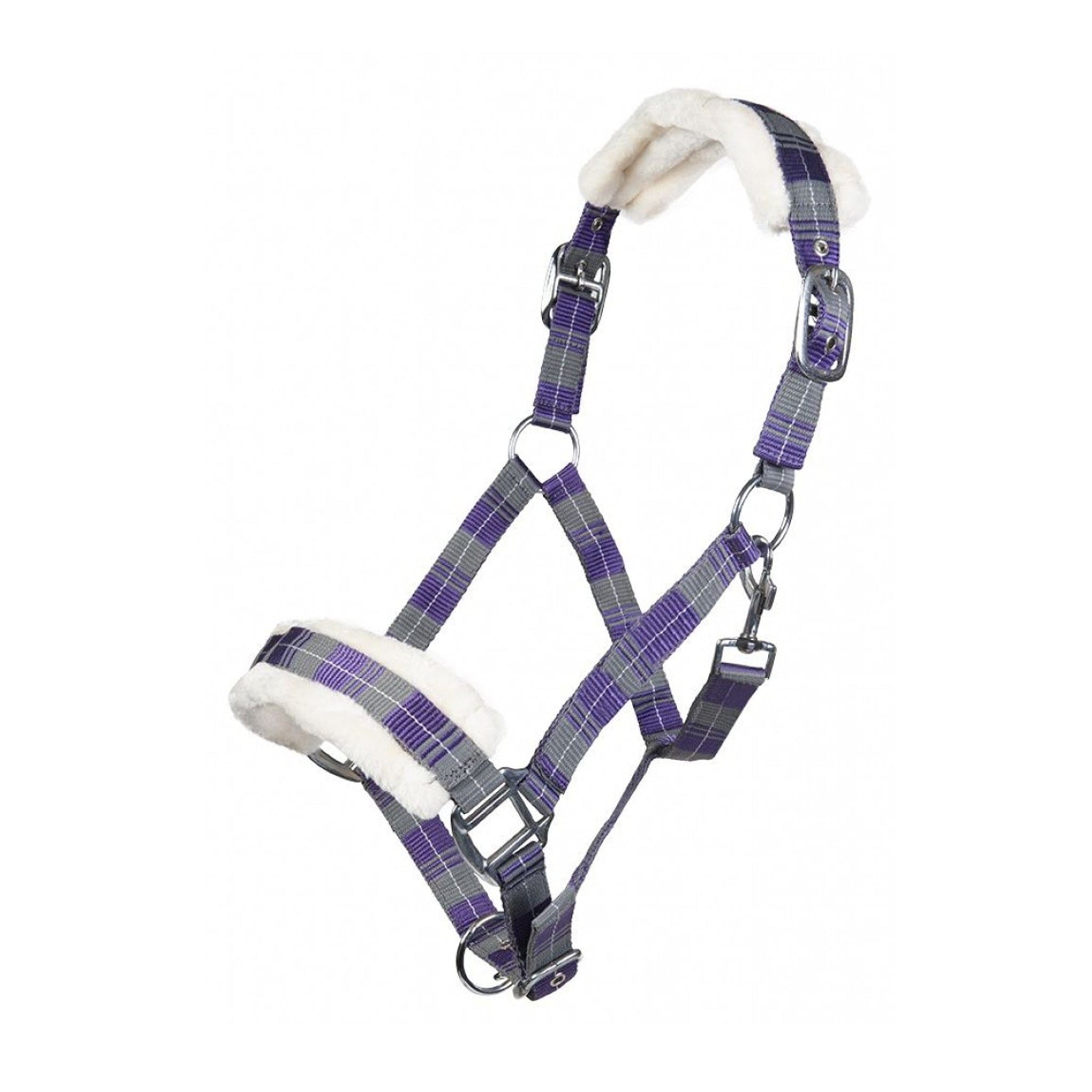 HKM Bischofshofen Head Collar Lilac and Grey 11796