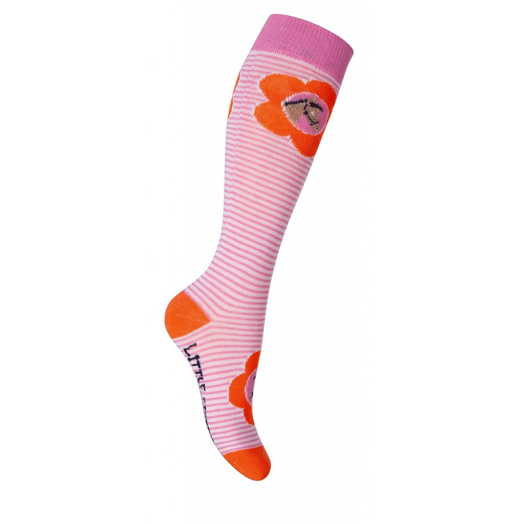 HKM Children's Gelato Riding Socks Pink Stripes 11941