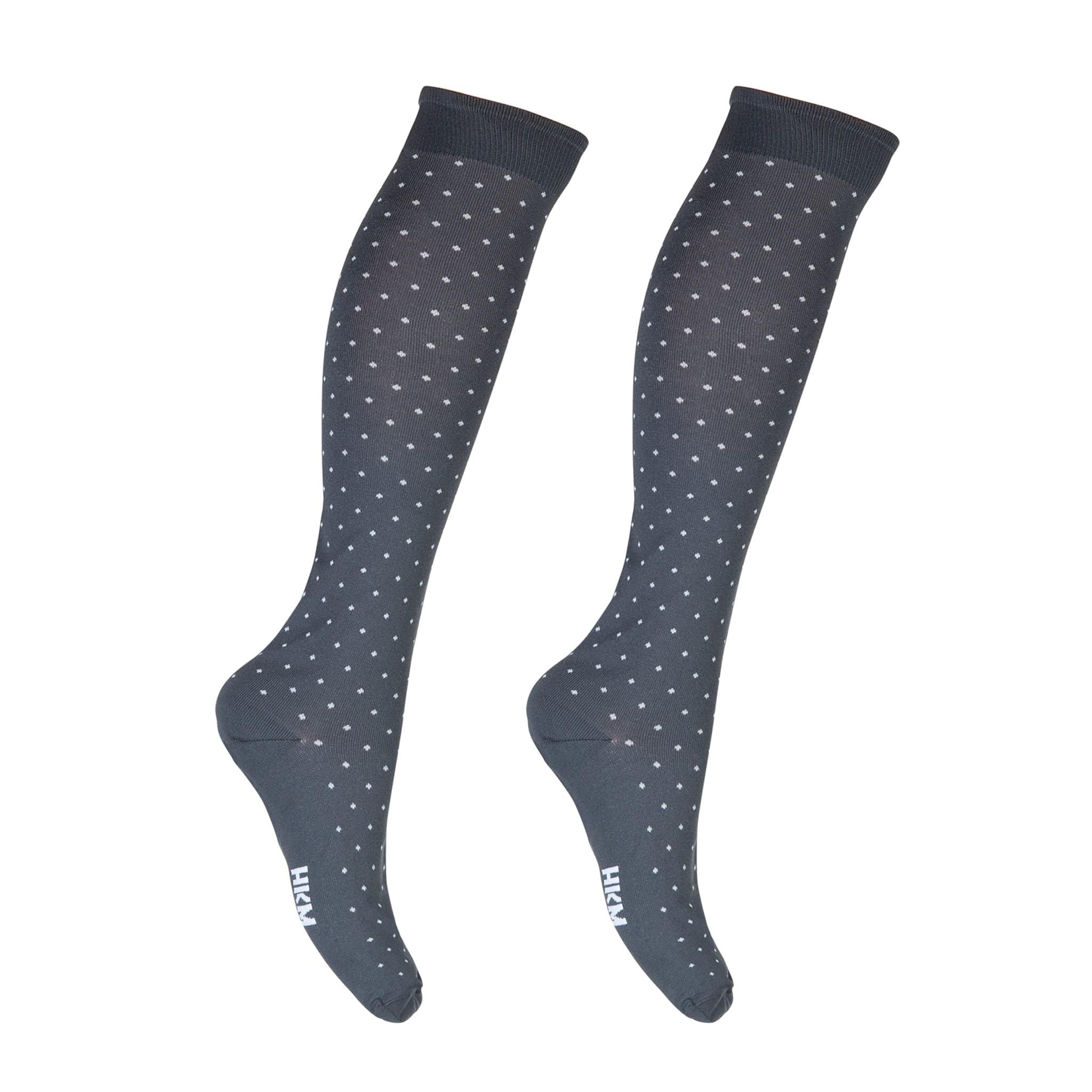 Hkm Children's Lucky Riding Socks - Grey