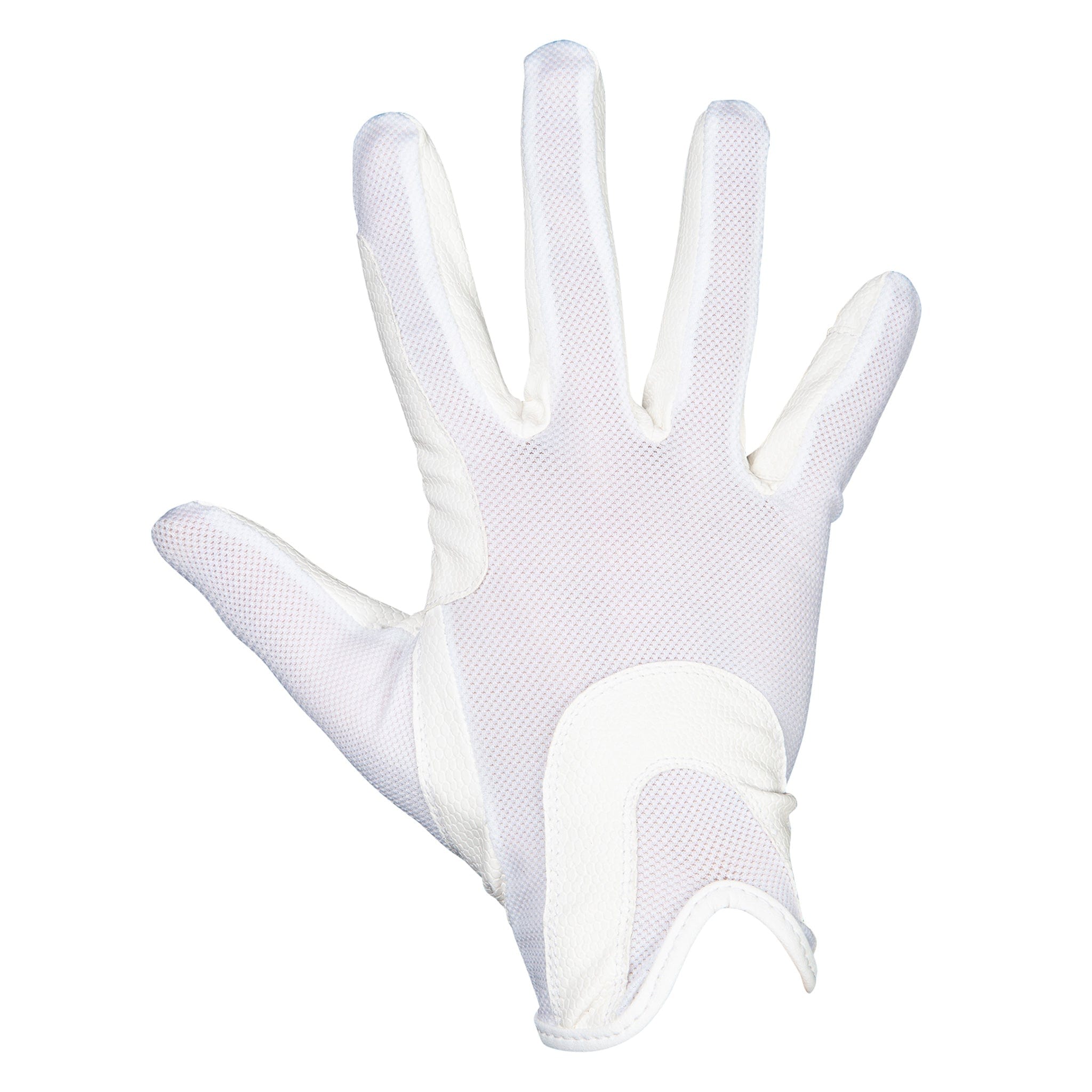 Hkm Children's Mesh Grip Riding Gloves - Age 6 · White