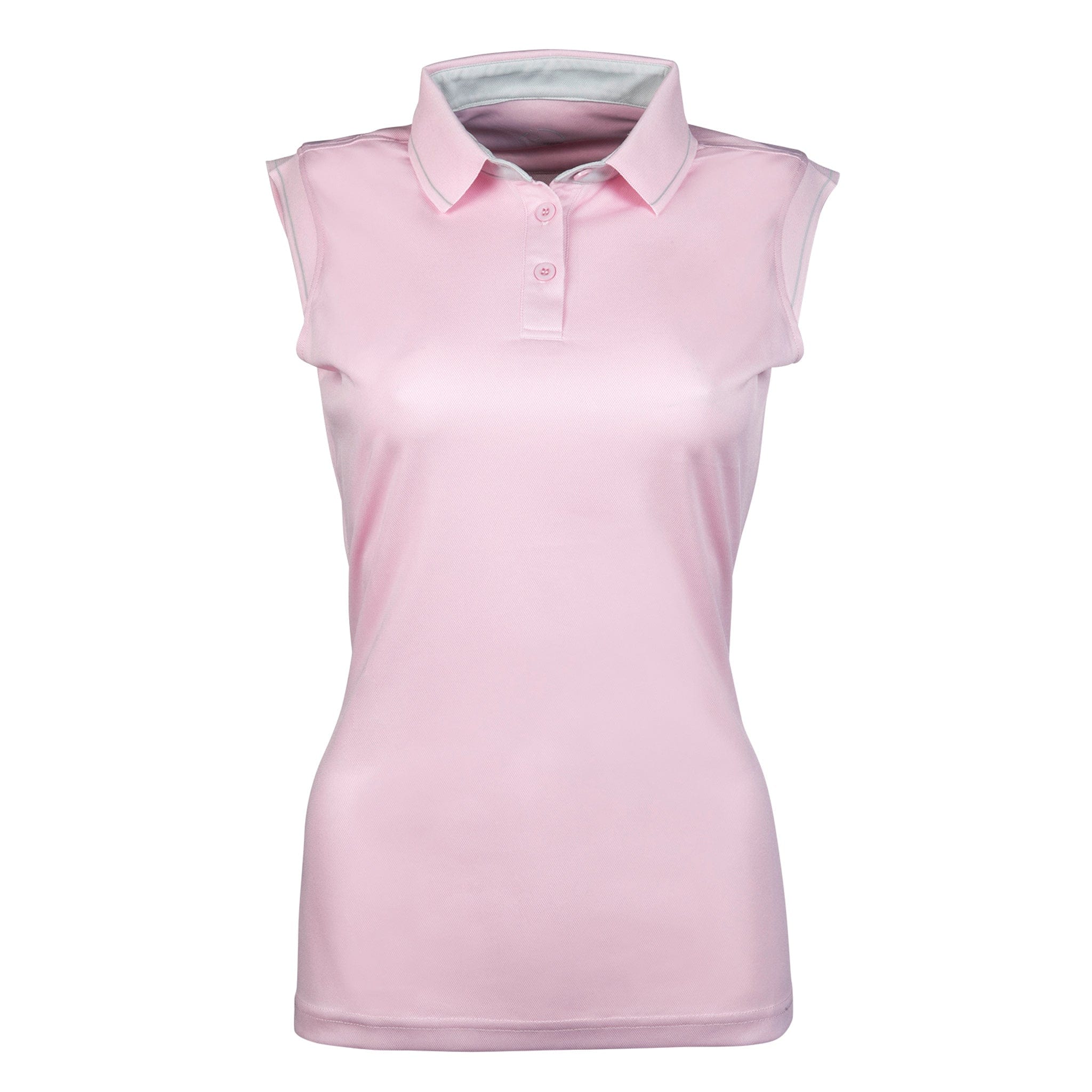 HKM Classico Sleeveless Polo Shirt 12703 Light Pink Front