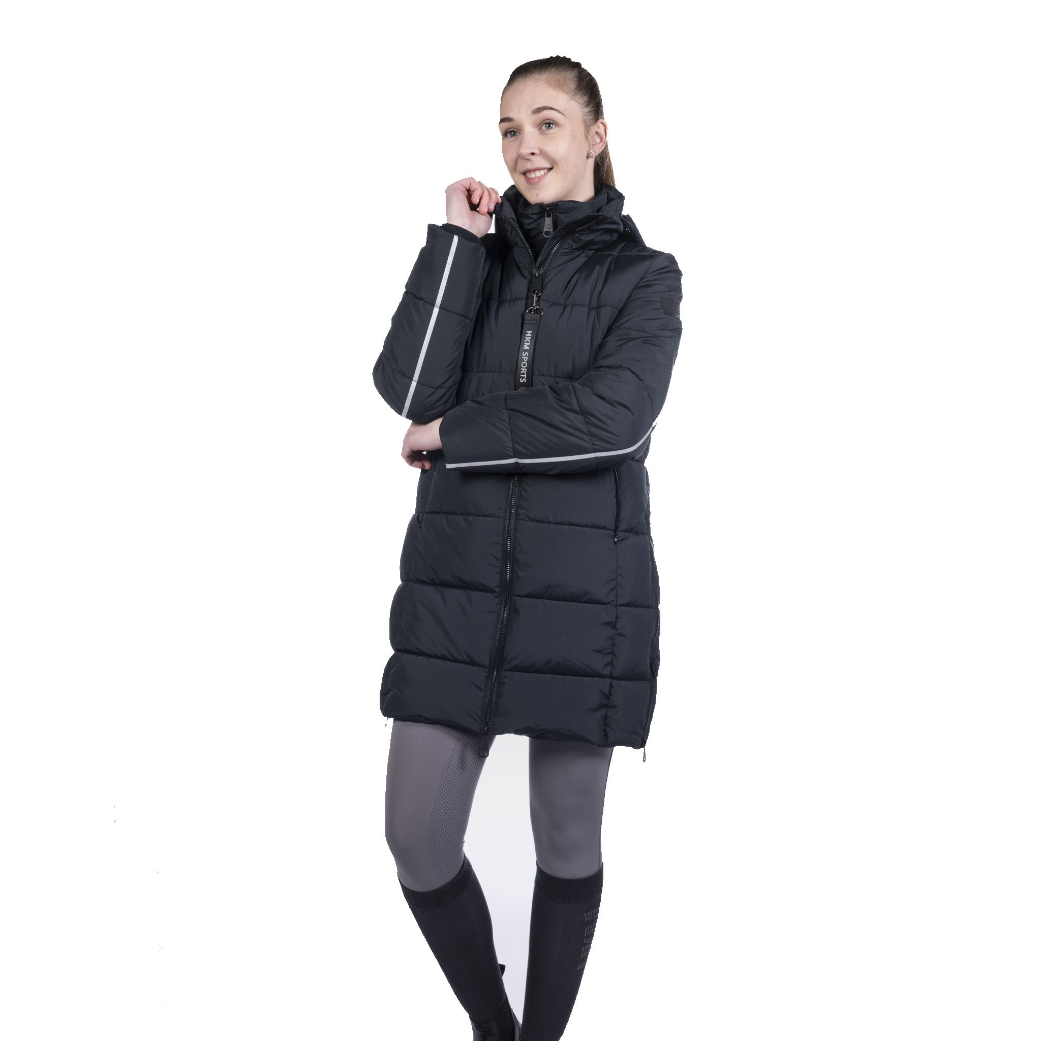 HKM Dakota 3 in 1 Coat On Model Black 14335