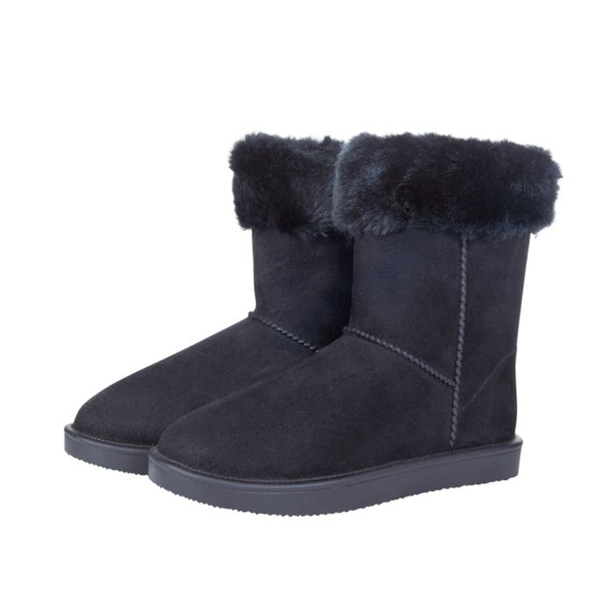 Hkm Davos All Weather Fur Topped Boots - UK 8 · Black