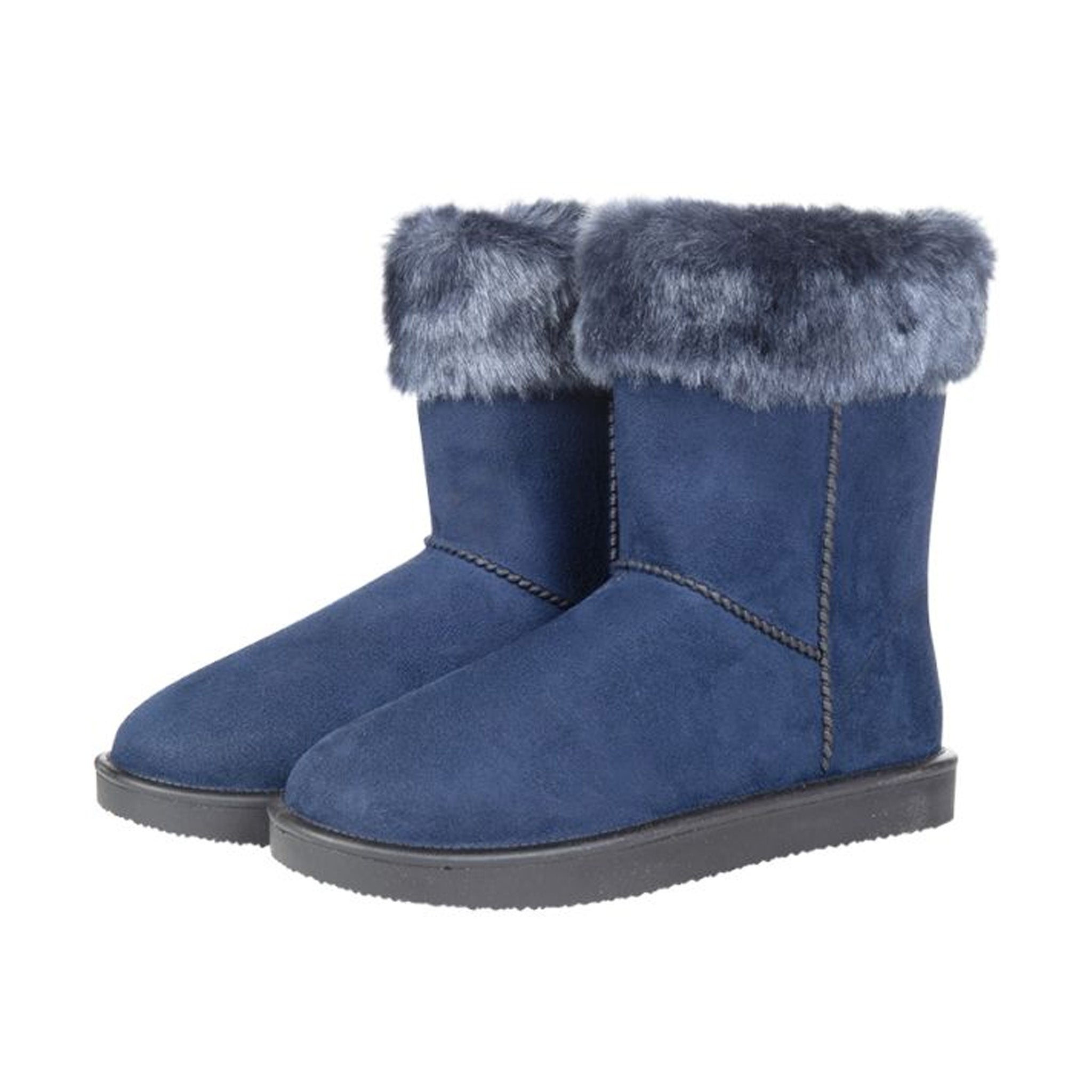 Hkm Davos All Weather Fur Topped Boots - UK 8 · Navy