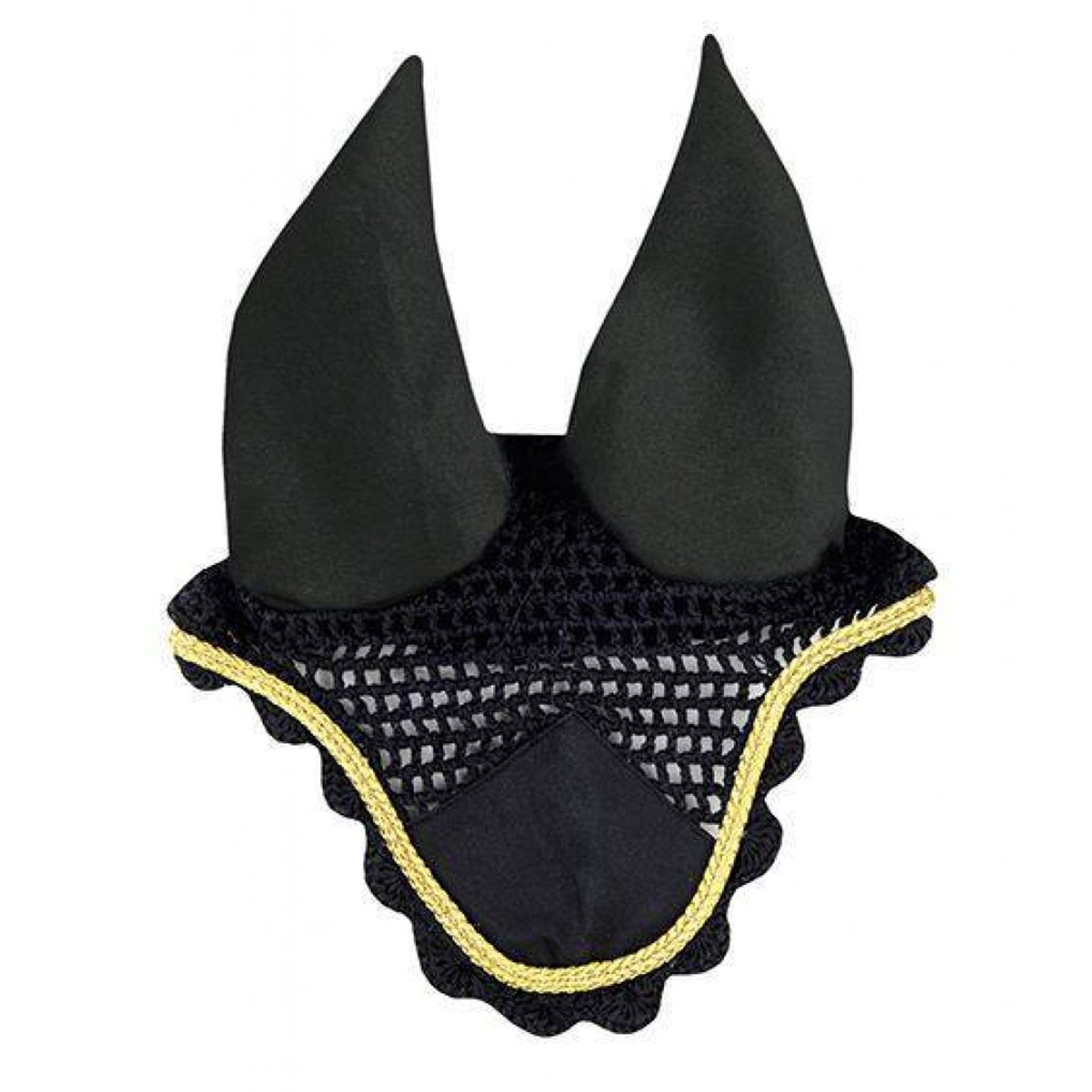 Hkm Ear Bonnet - Full · Black and Gold