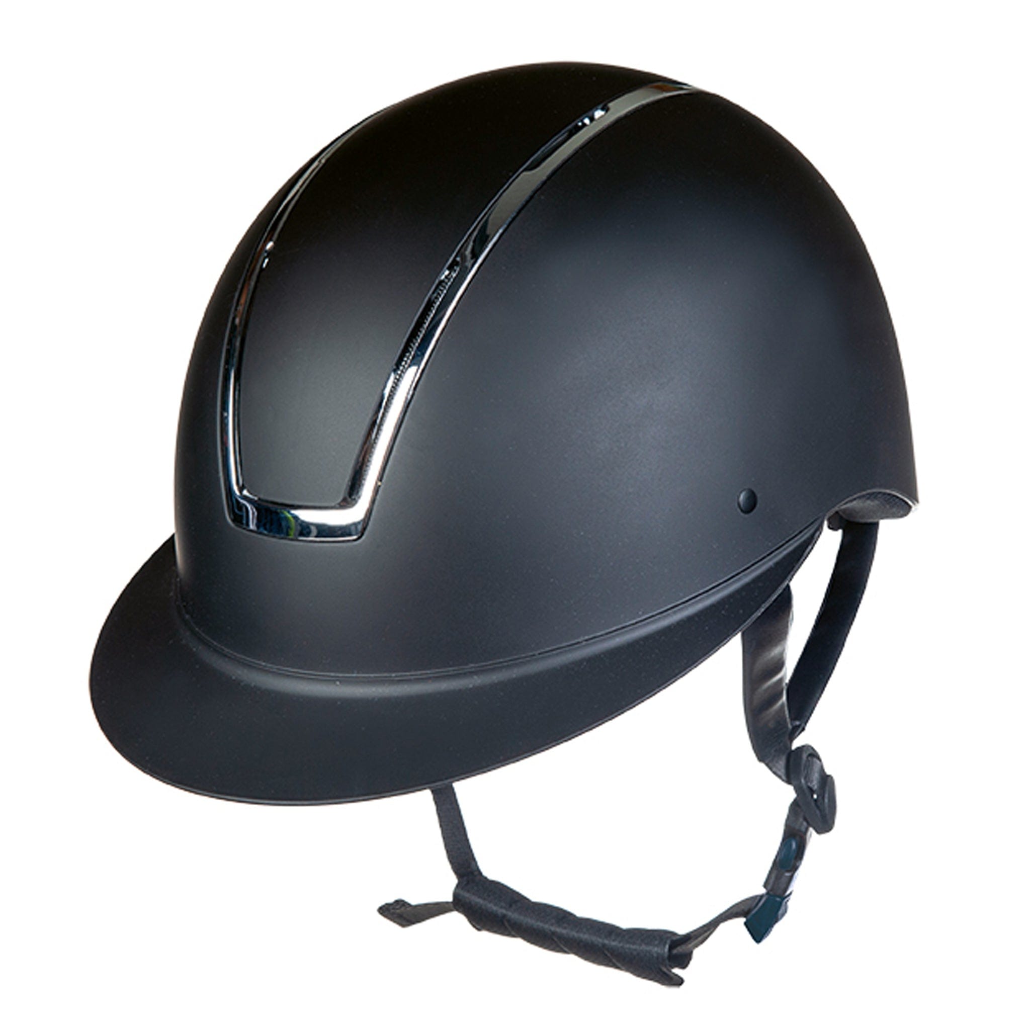 Hkm Lady Shield Wide Peak Riding Hat - 55cm - 57cm · Black and Silver