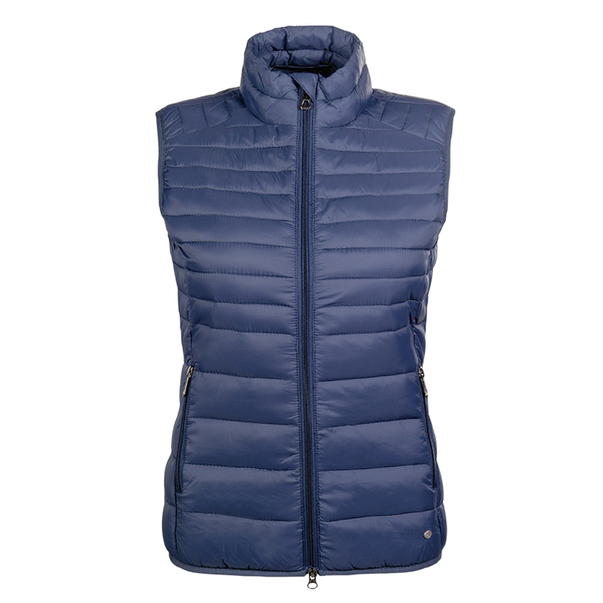 HKM Lena Quilted Gilet 12550 Navy Dark Blue Front View
