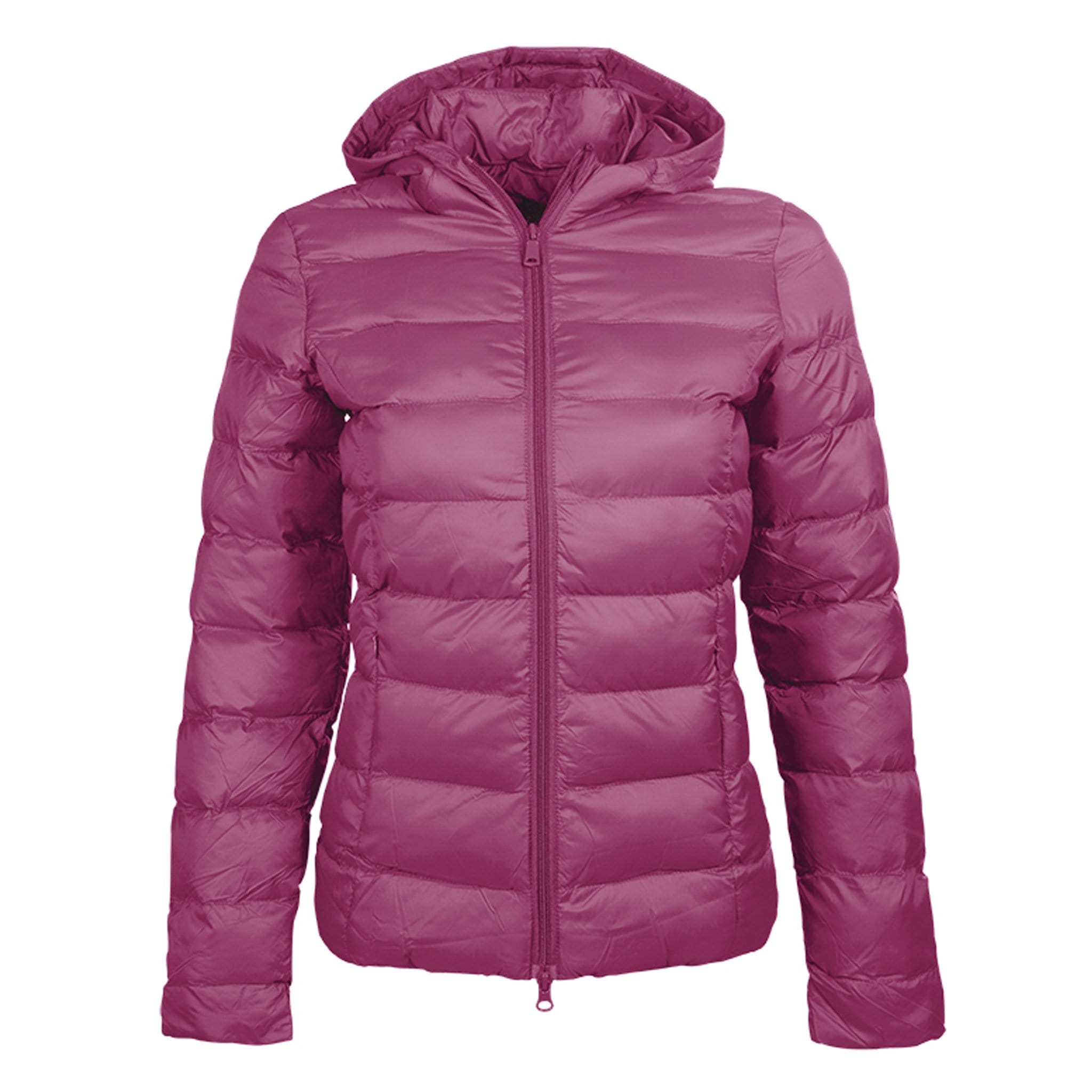 HKM Lena Quilted Jacket 12577 Cranberry Front View