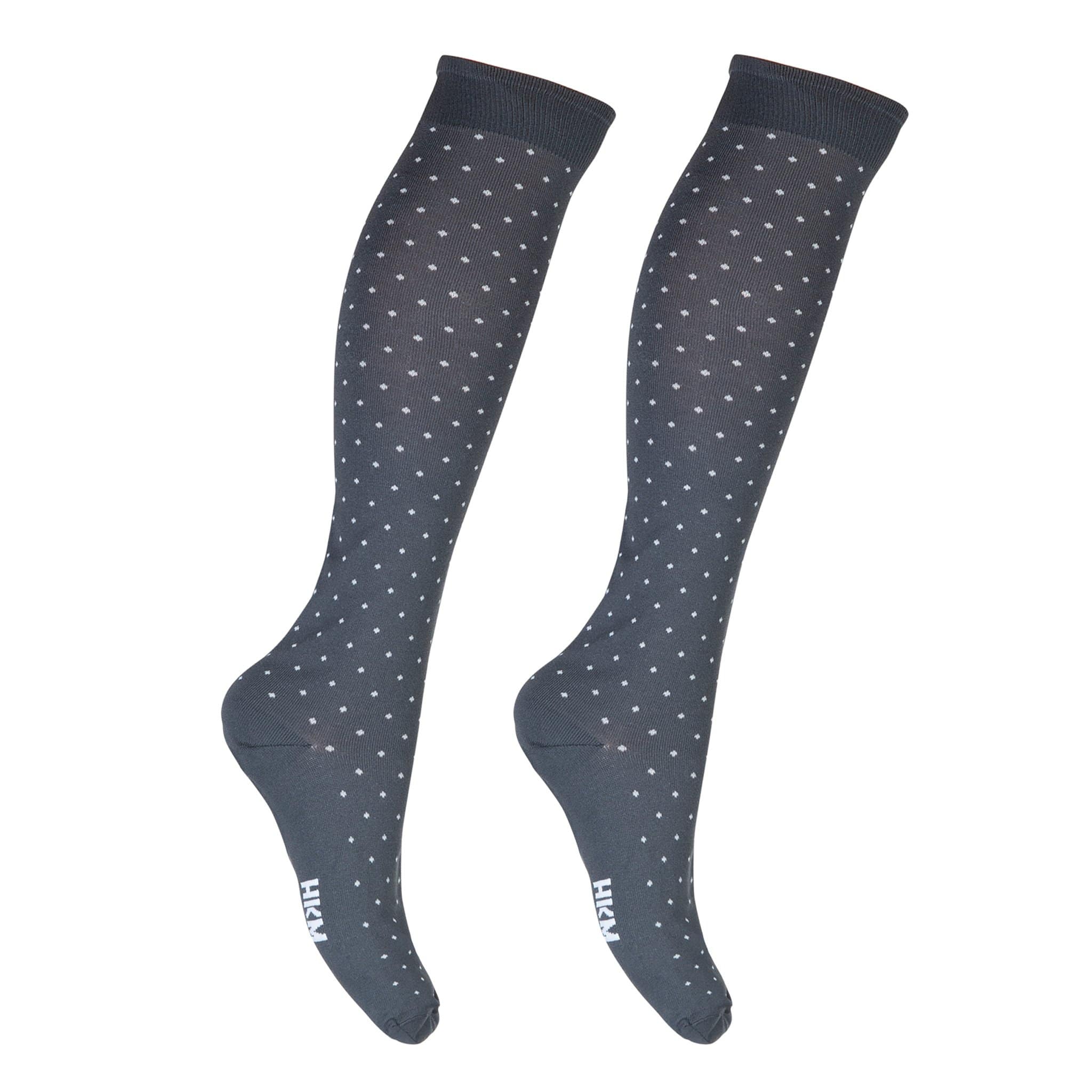 Hkm Lucky Riding Socks - UK 2.5 - 5 (EU 35-38) · Grey