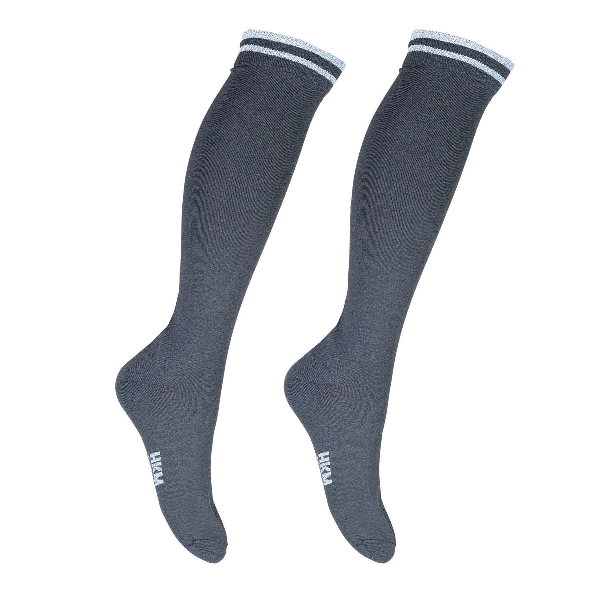 Hkm Lurex Riding Socks - UK 6 - 8 (EU 39-42) · Grey