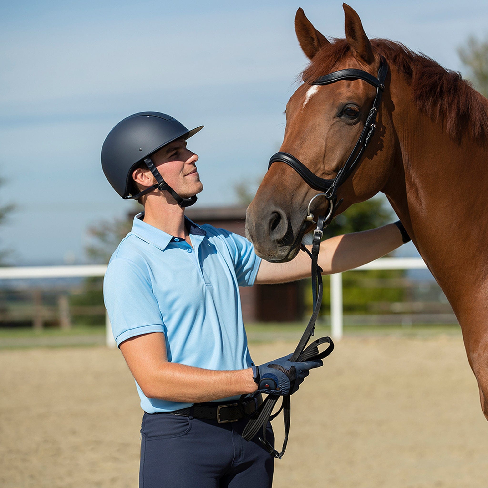 Horse riding 2024 polo shirt