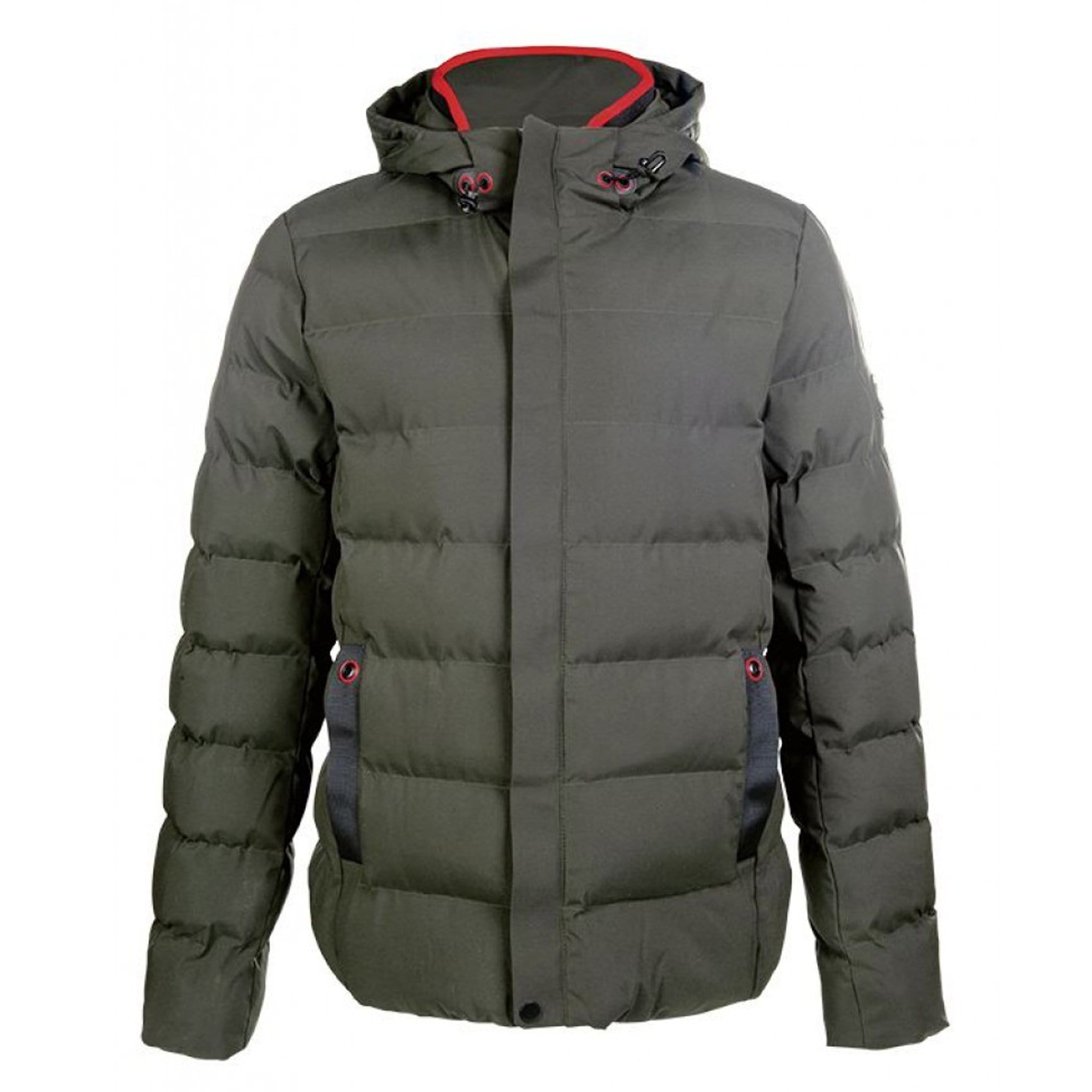 HKM Men's Hamburg Quilted Jacket 12574 Olive Front View