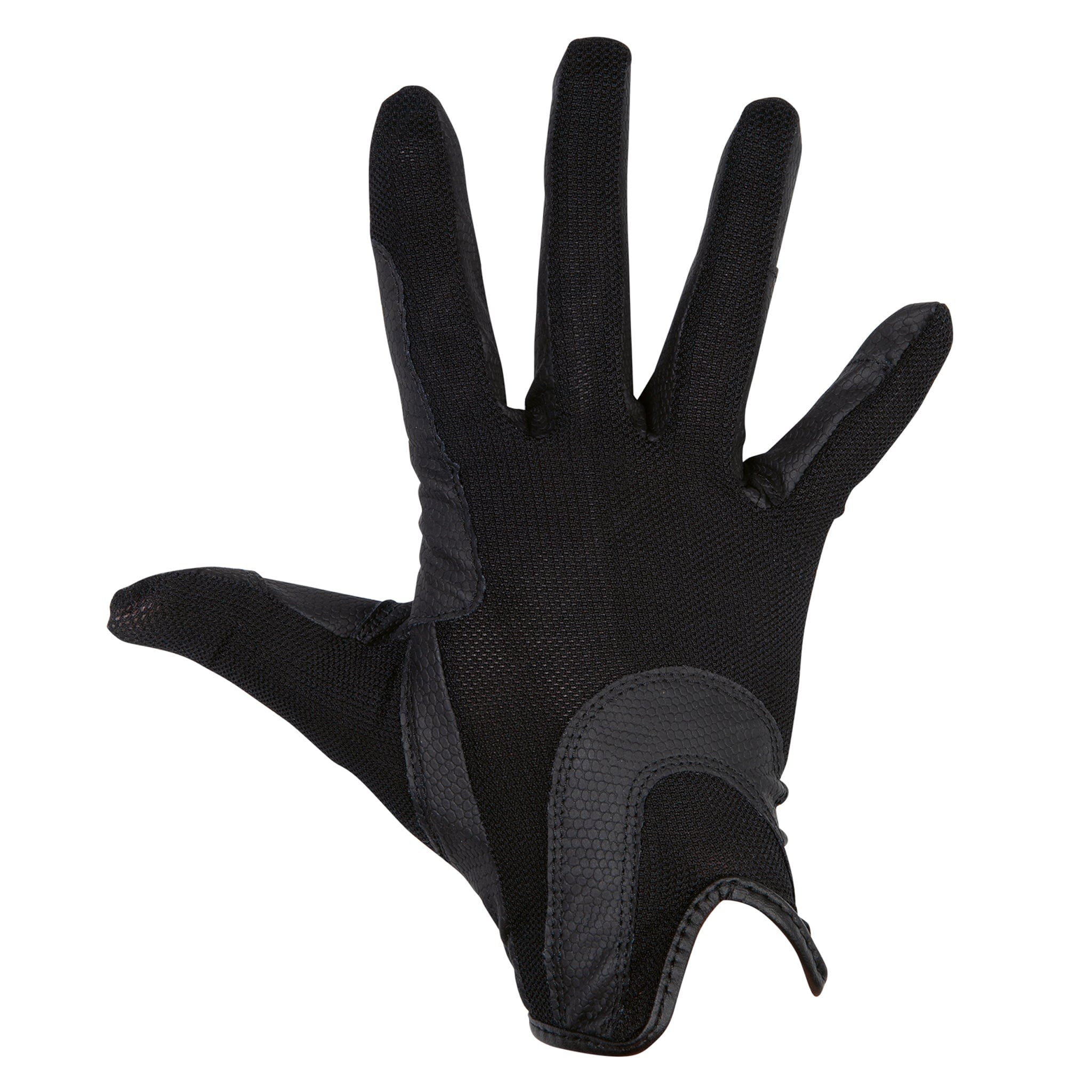 HKM Mesh Grip Riding Gloves 12815 Black Back Hand