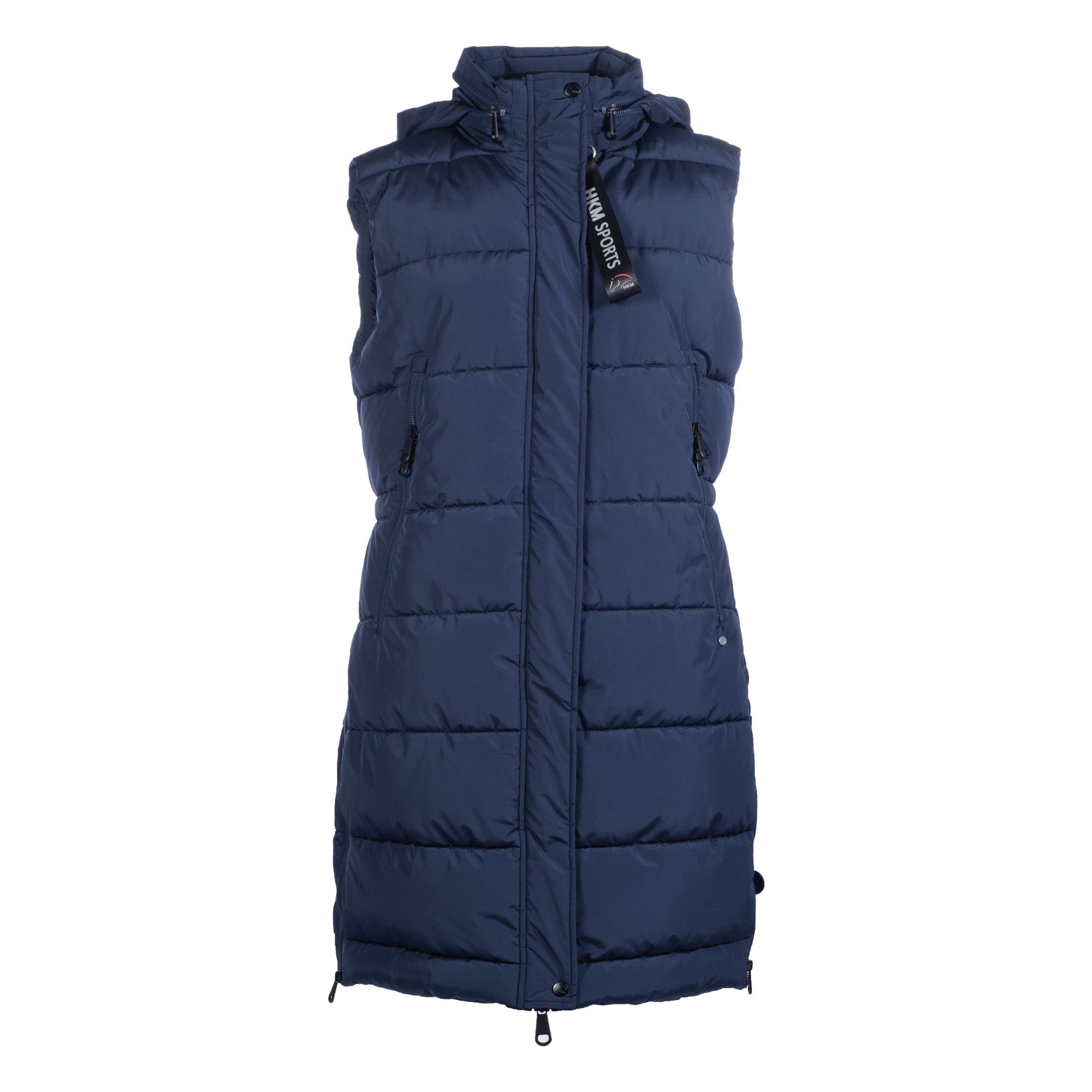 Hkm Misty Long Gilet - UK 6 · Deep Blue