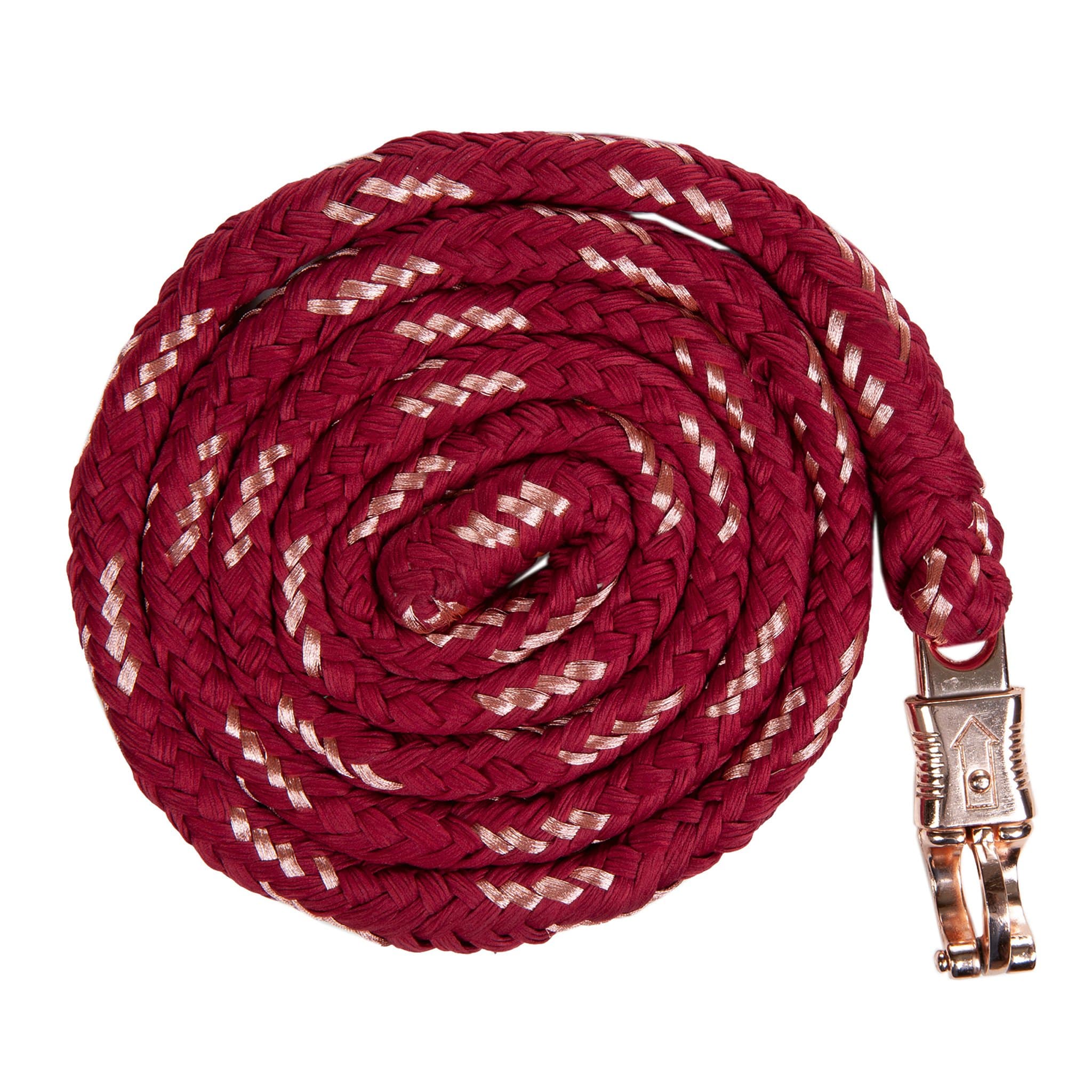 Hkm Rose Gold Leading Rope - Panic Hook · Bordeaux and Rose Gold