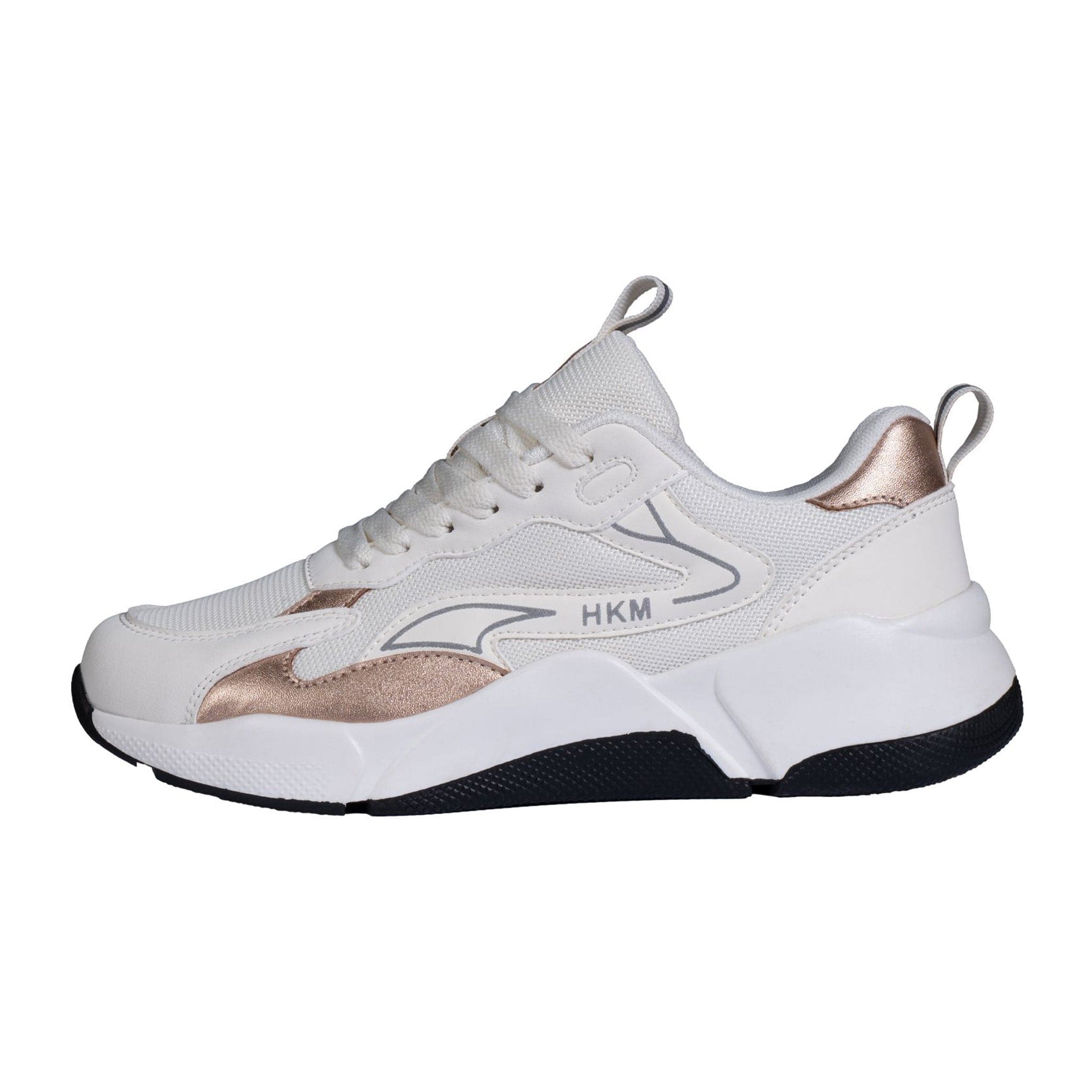 Hkm Rose Gold Glamour Sneakers - UK 8 · White