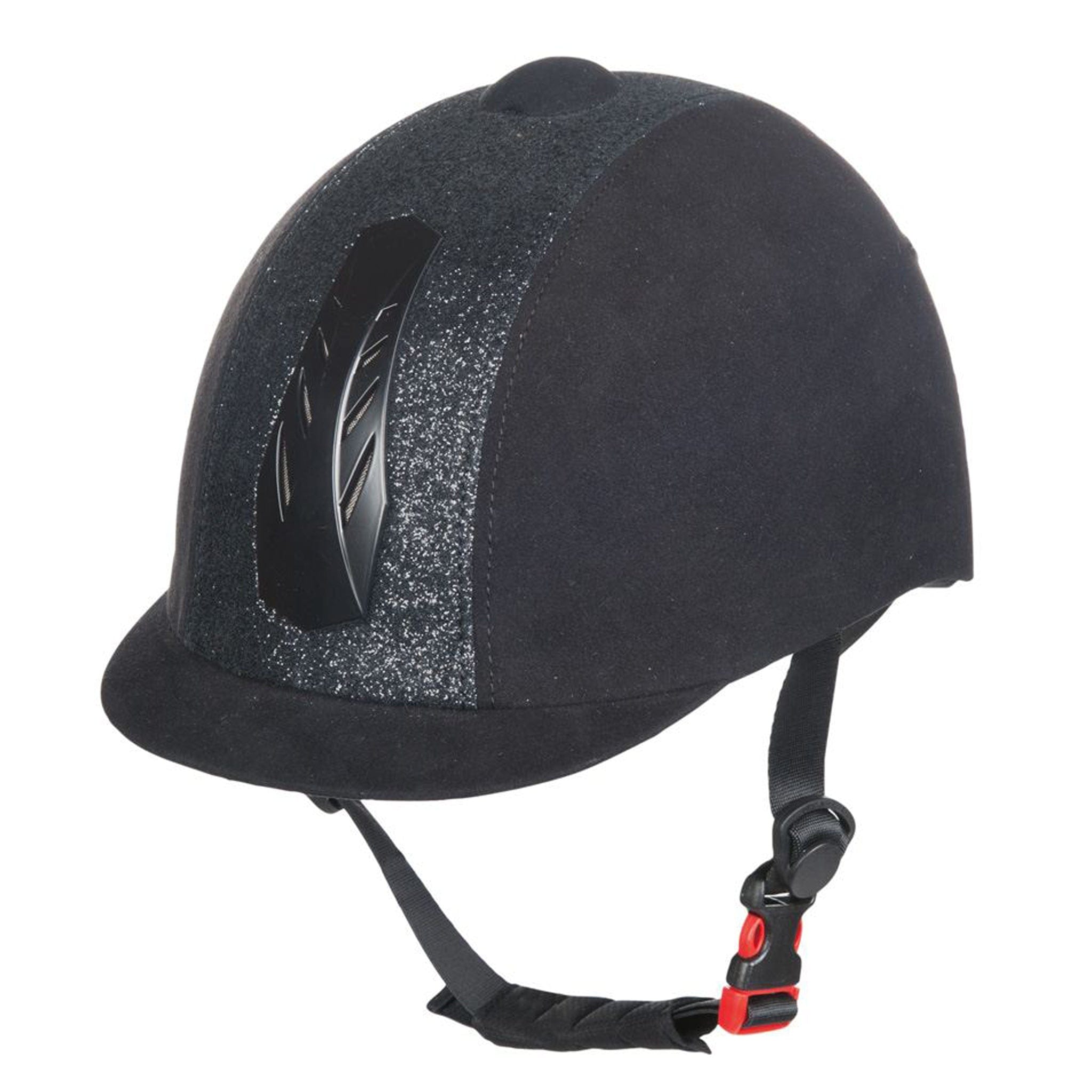HKM Star Riding Hat 8626 Black Front View
