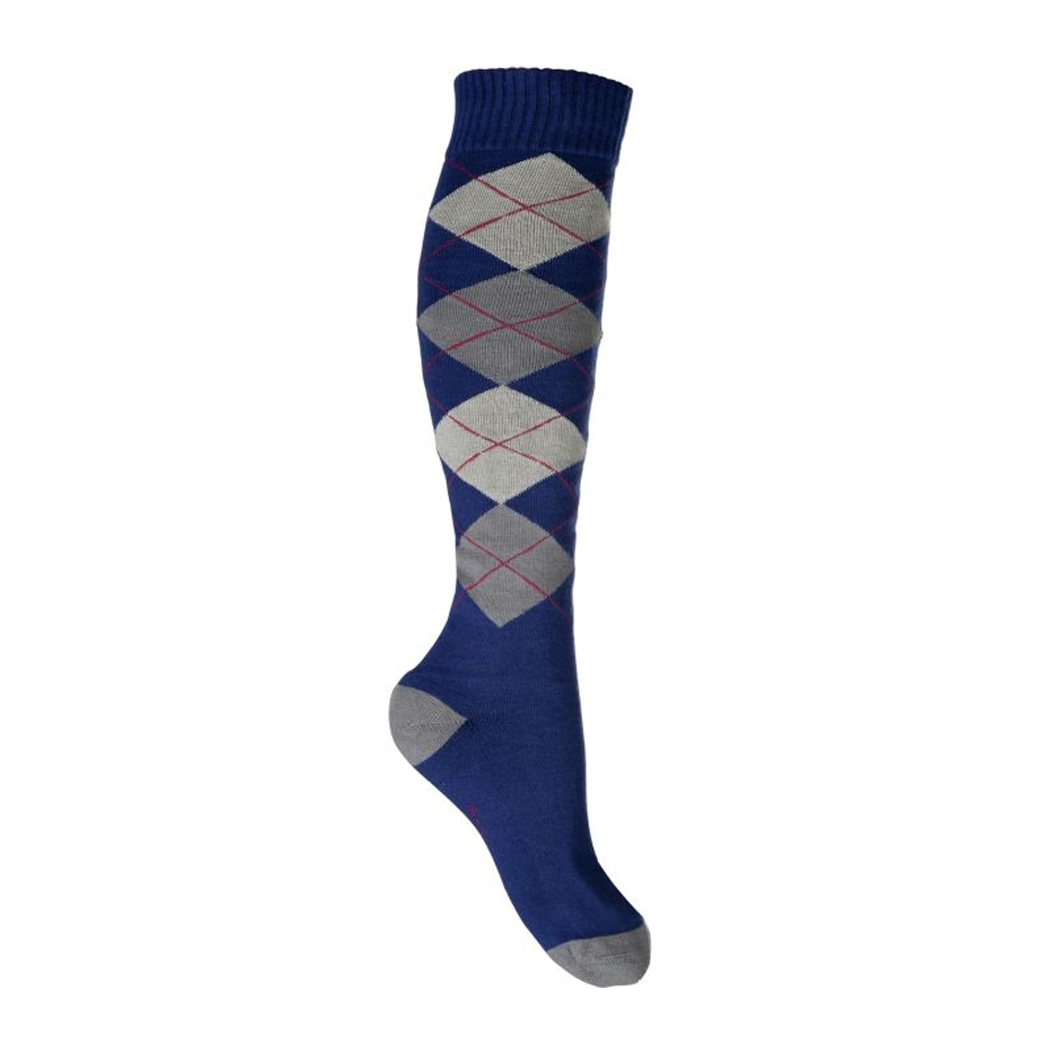 Hkm Warming-Up Riding Socks - UK 2.5 - 5 (EU 35 - 38) · Blue Grey