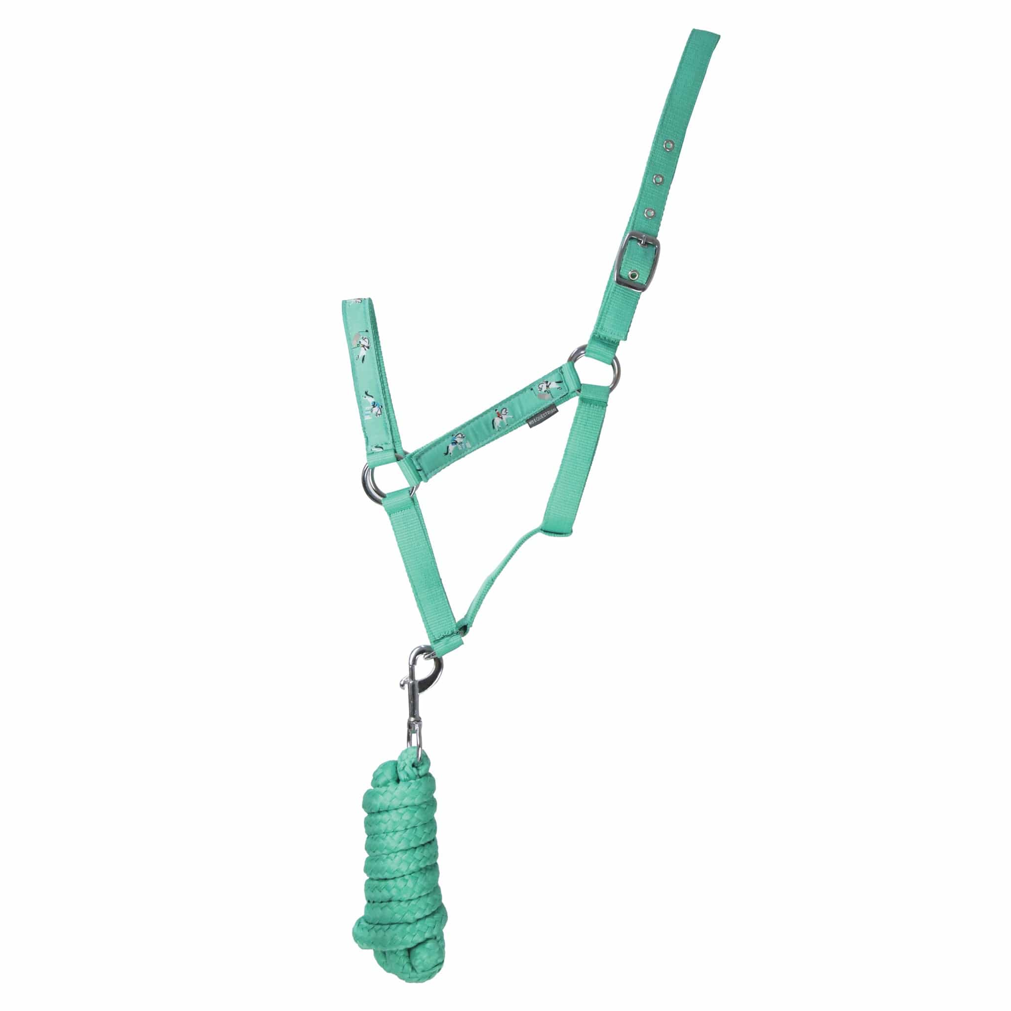 Hy Equestrian Competition Ready Headcollar and Lead Rope 30990 Green