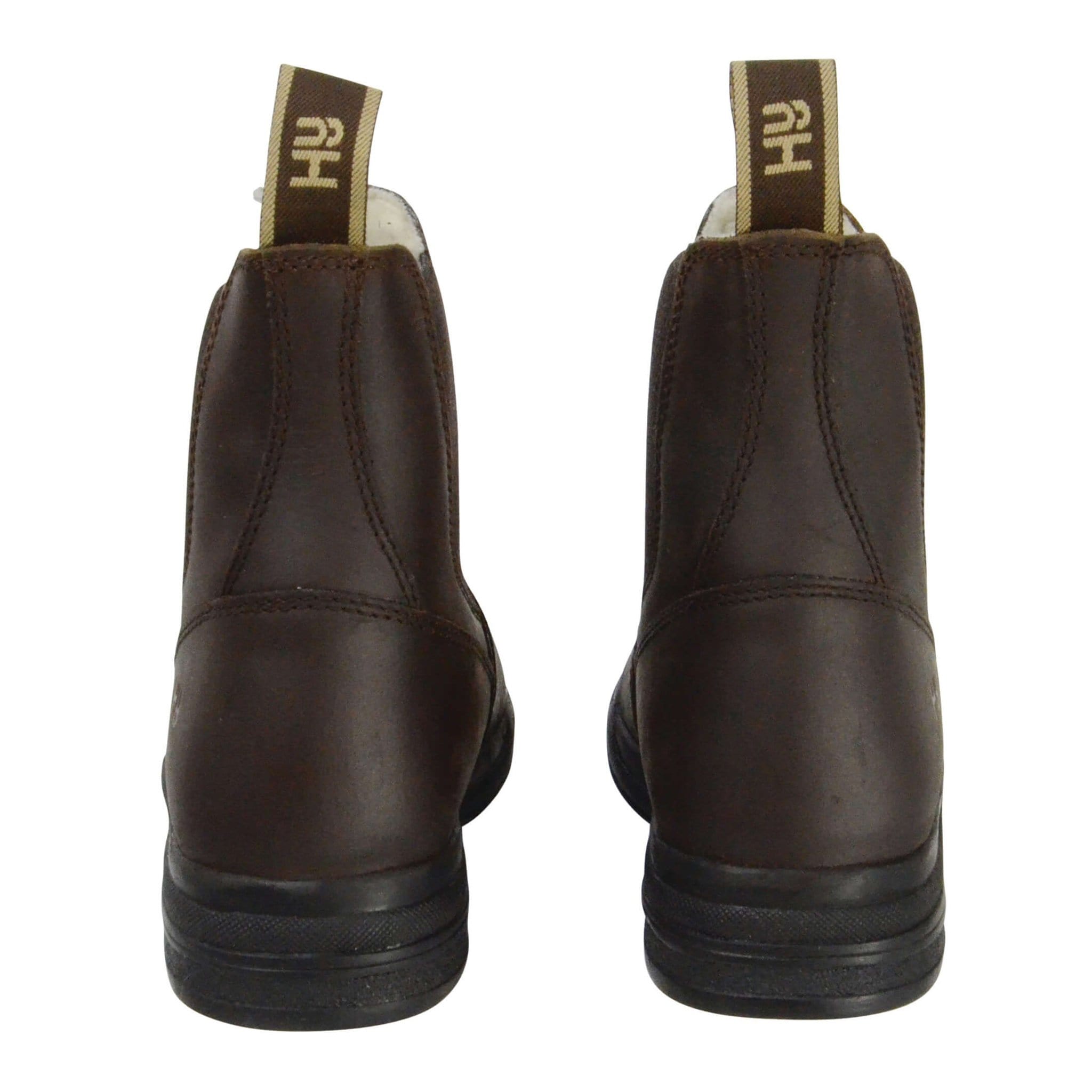 Hy Equestrian Fleece Lined Wax Leather Jodhpur Boots